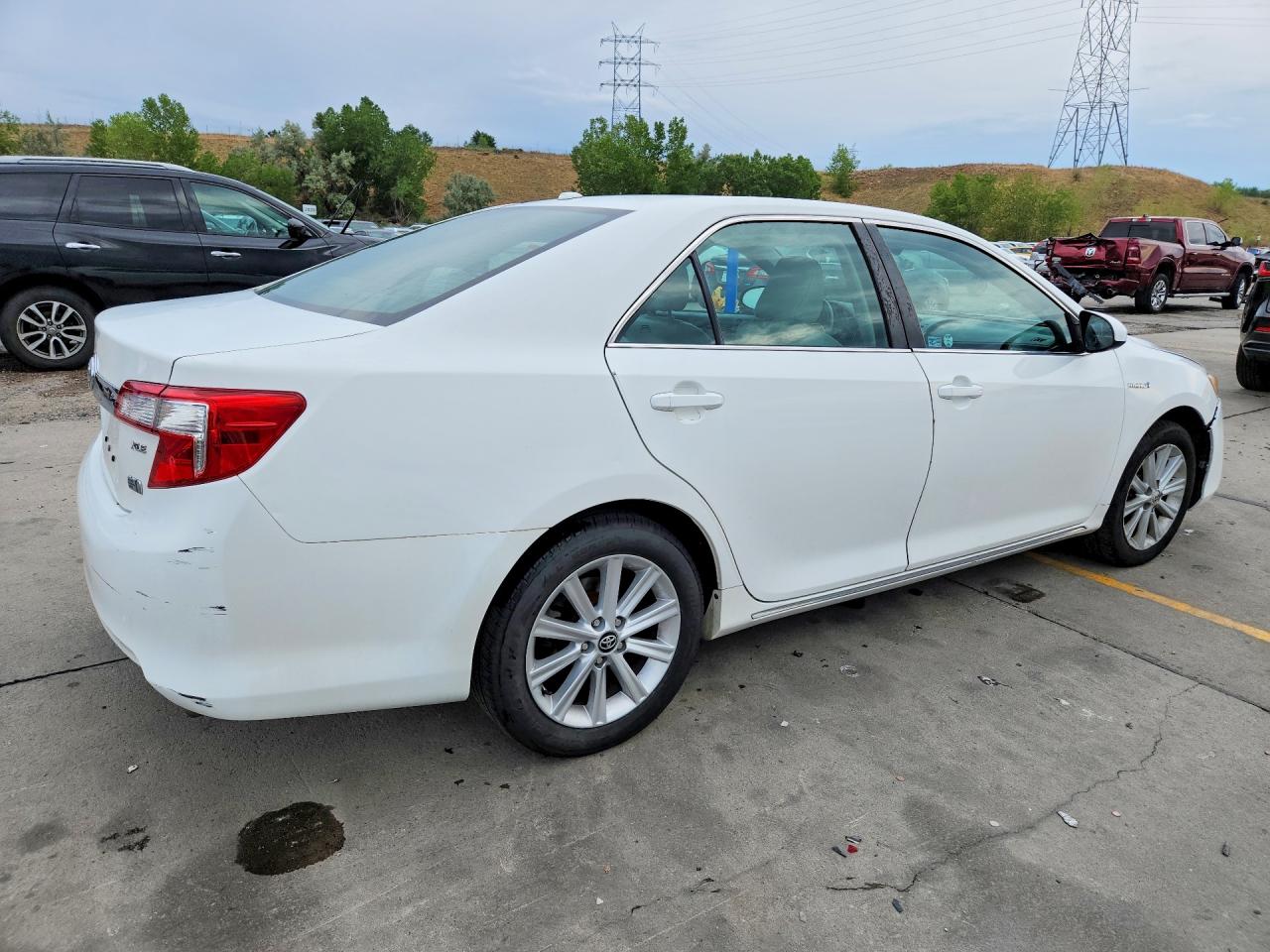 2012 Toyota Camry Hybrid Xle White vin: 4T1BD1FK0CU060607