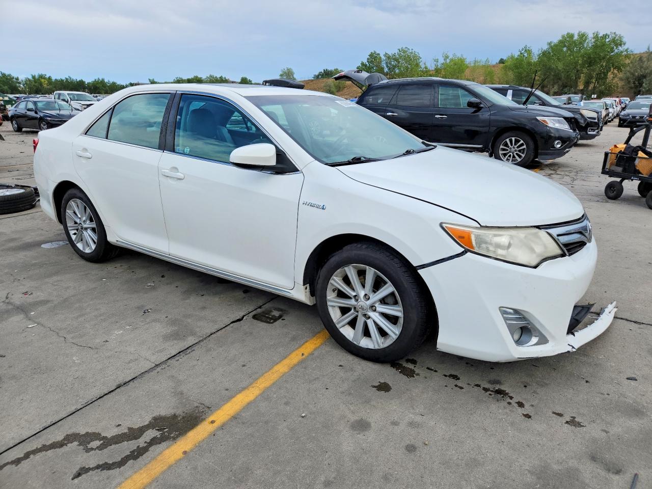 2012 Toyota Camry Hybrid Xle White vin: 4T1BD1FK0CU060607