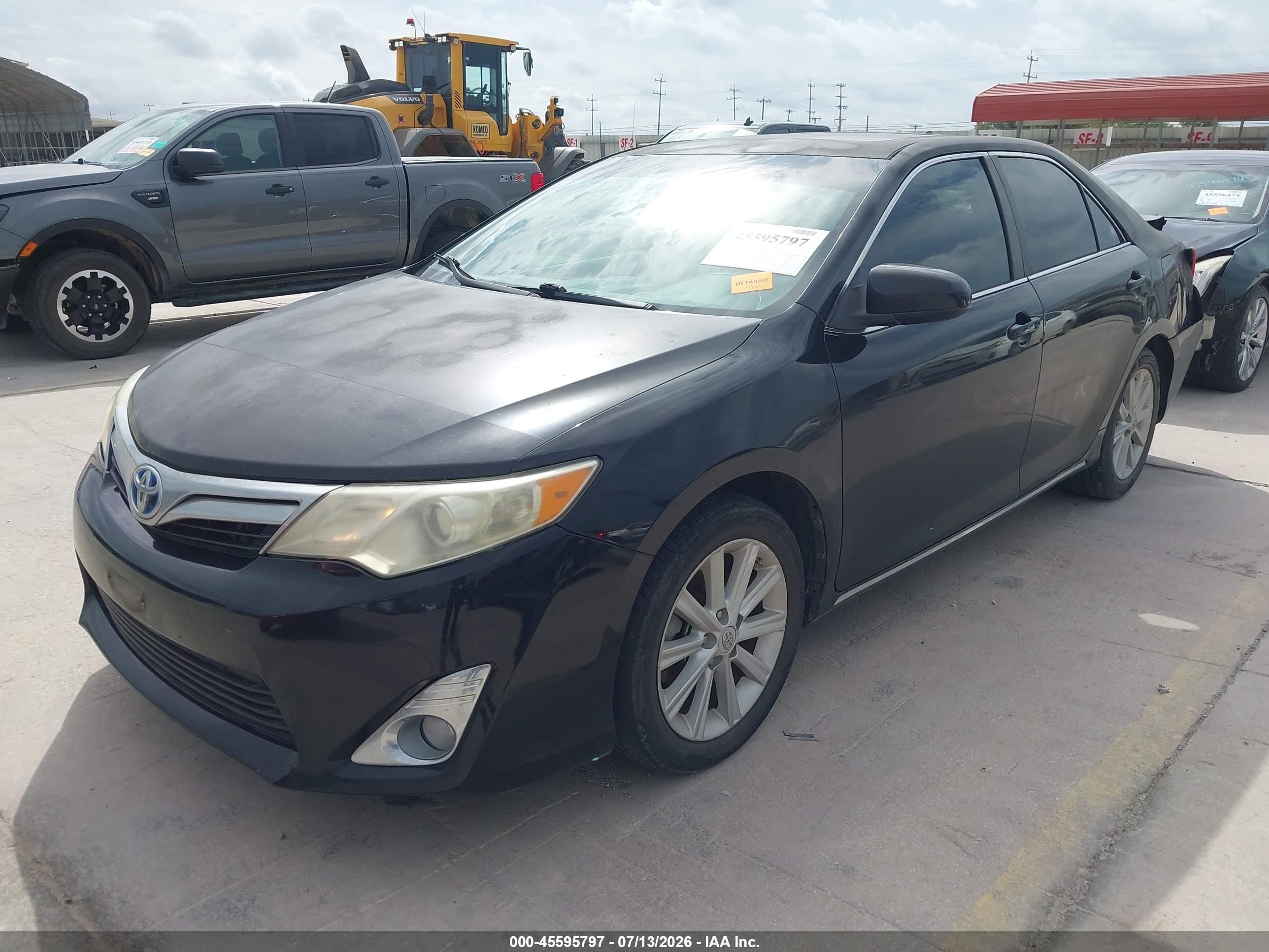 2013 Toyota Camry Hybrid Xle Black vin: 4T1BD1FK0DU066280