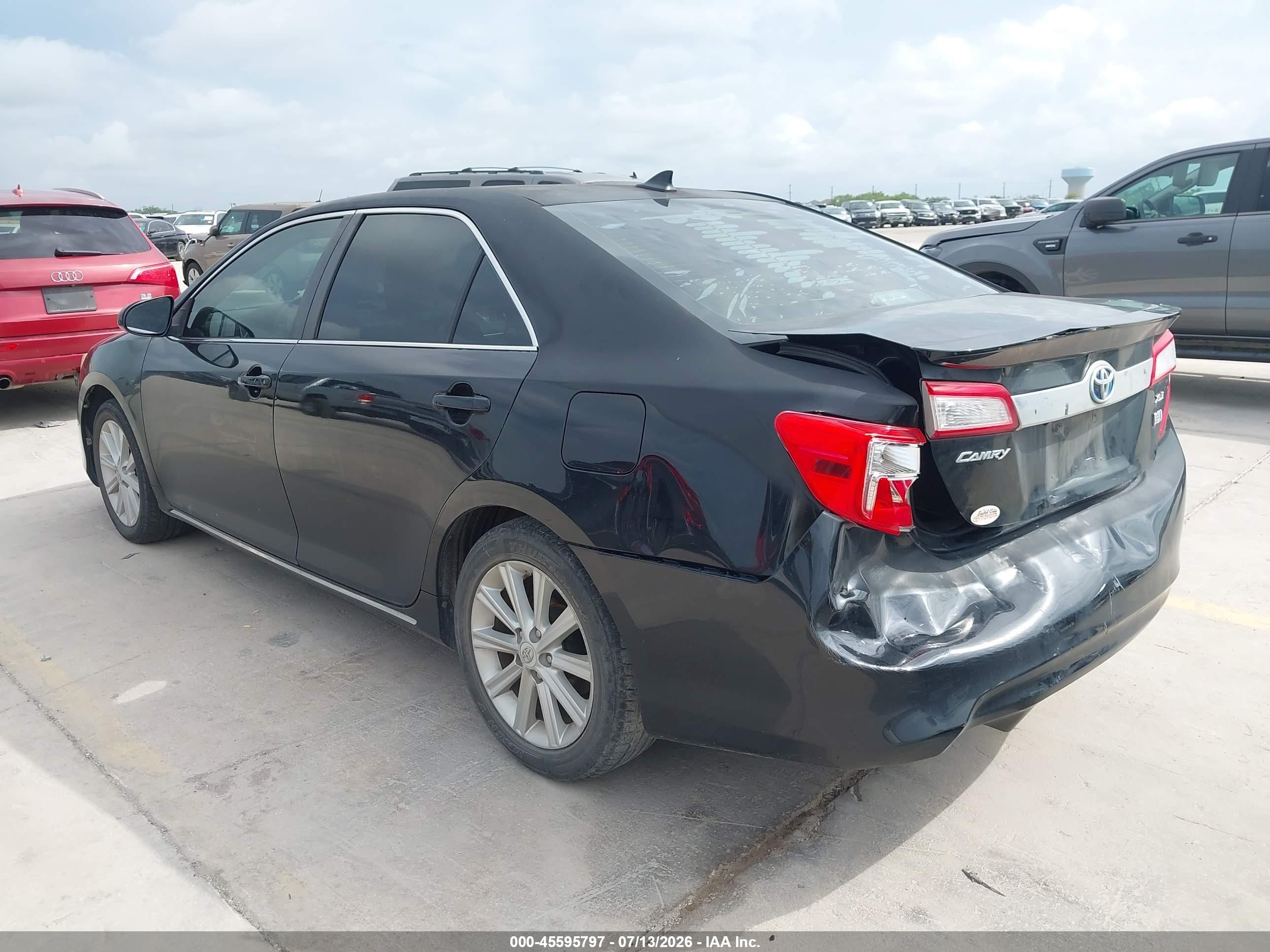 2013 Toyota Camry Hybrid Xle Black vin: 4T1BD1FK0DU066280