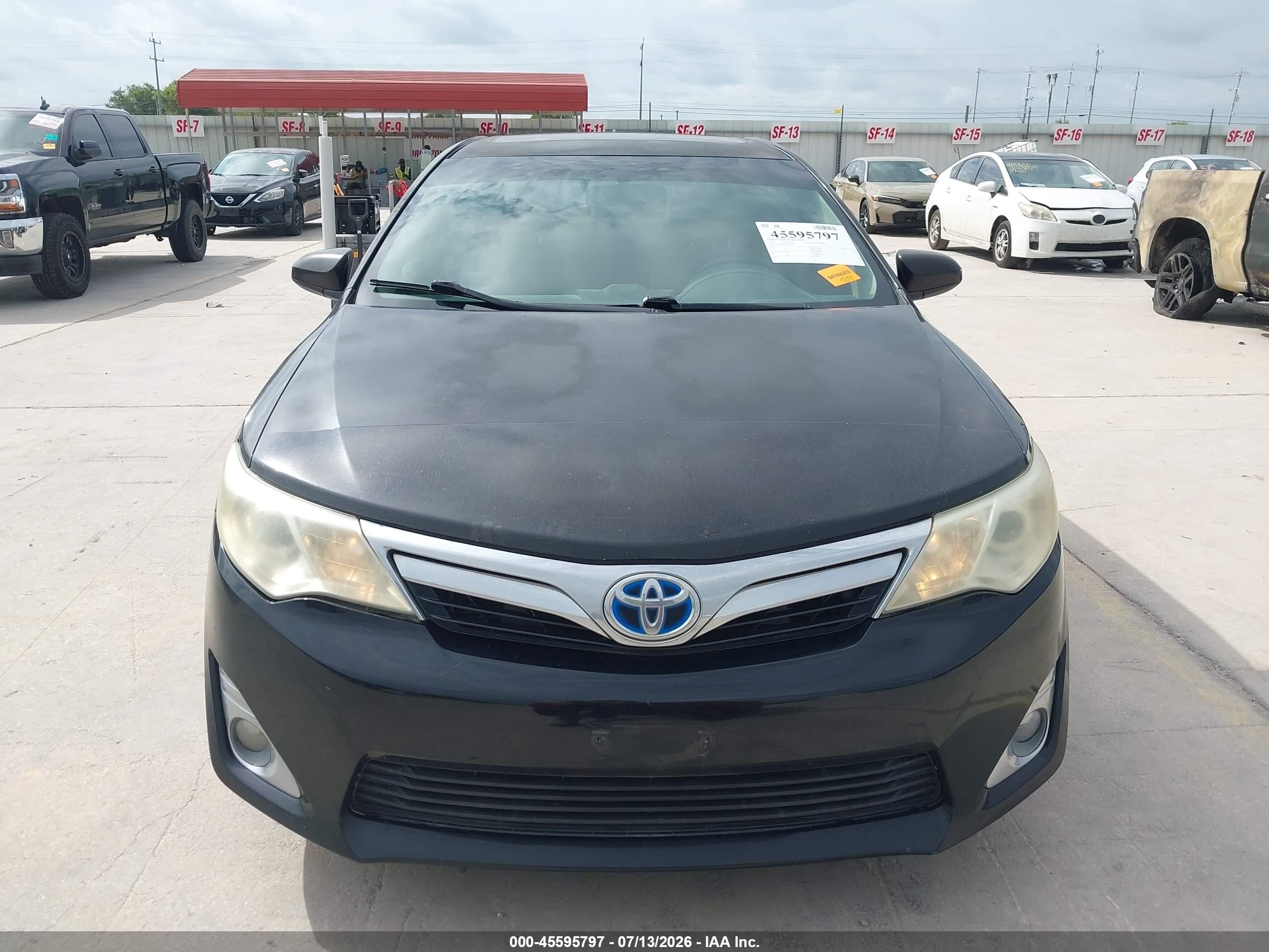2013 Toyota Camry Hybrid Xle Black vin: 4T1BD1FK0DU066280