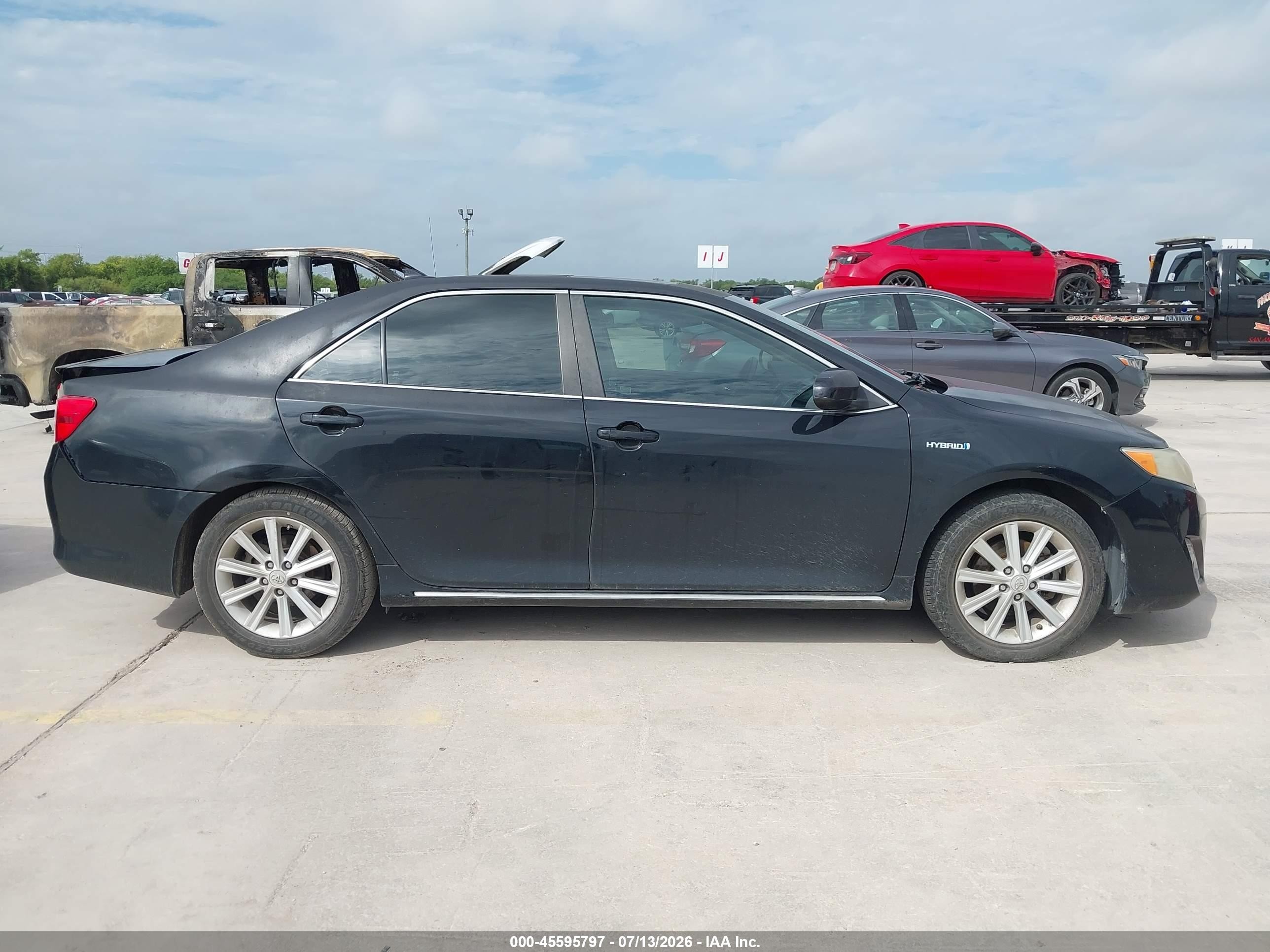 2013 Toyota Camry Hybrid Xle Black vin: 4T1BD1FK0DU066280