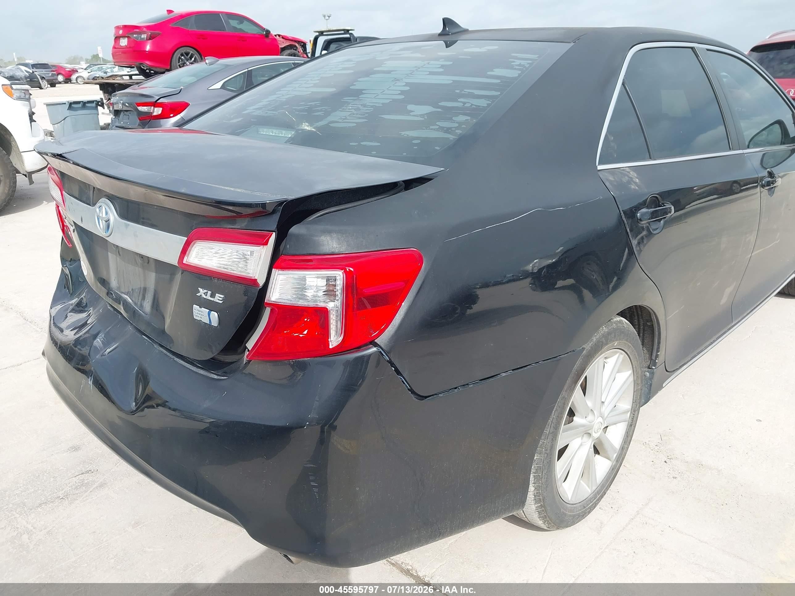 2013 Toyota Camry Hybrid Xle Black vin: 4T1BD1FK0DU066280