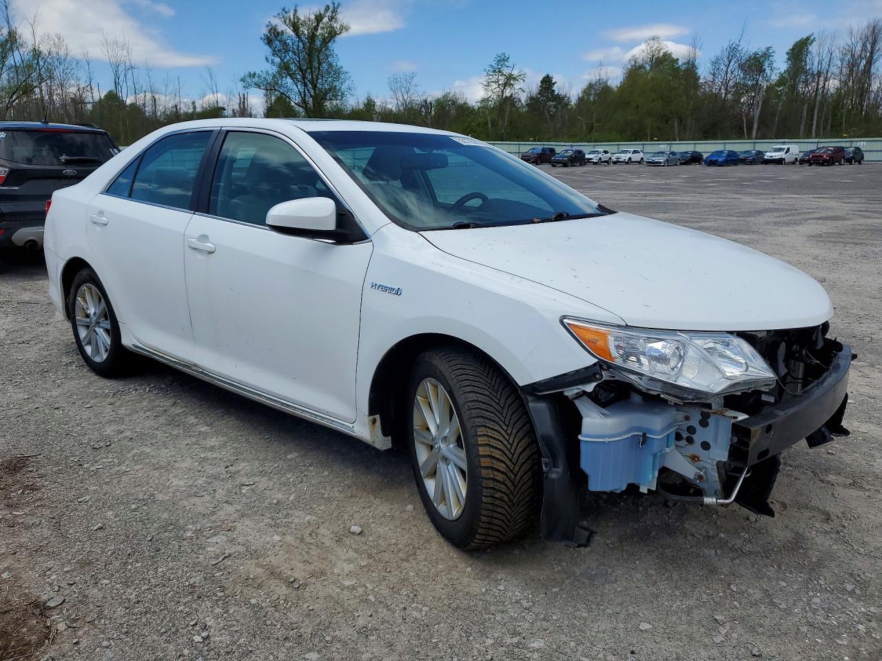 2013 Toyota Camry Hybrid Xle White vin: 4T1BD1FK0DU078476