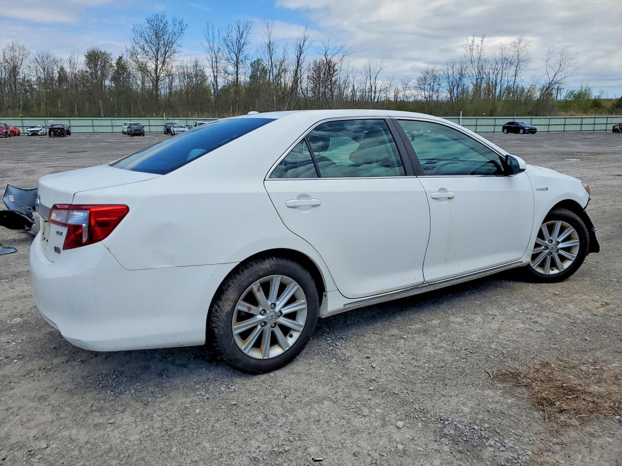 2013 Toyota Camry Hybrid Xle White vin: 4T1BD1FK0DU078476
