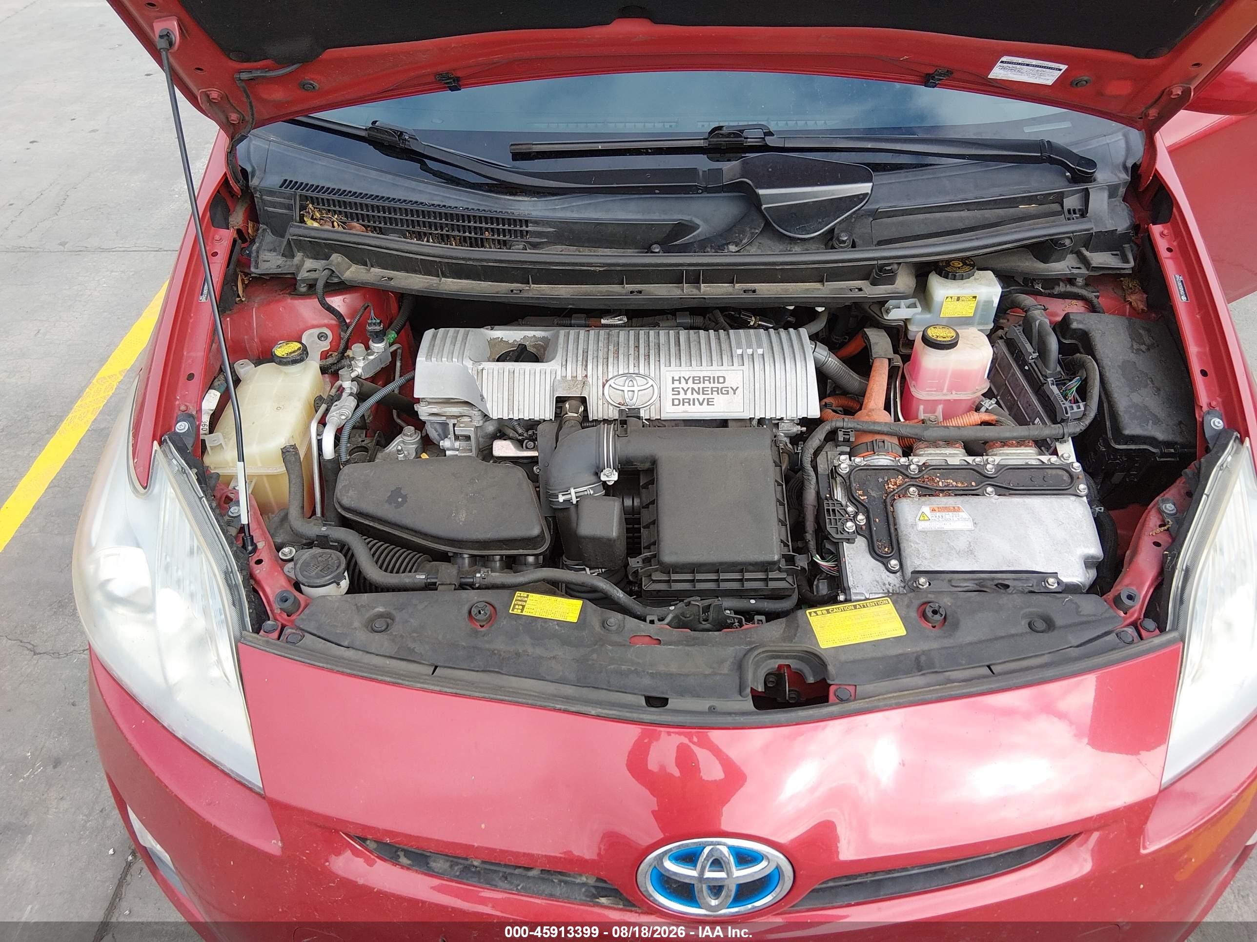 2013 Toyota Camry Hybrid Xle Red vin: 4T1BD1FK0DU085721