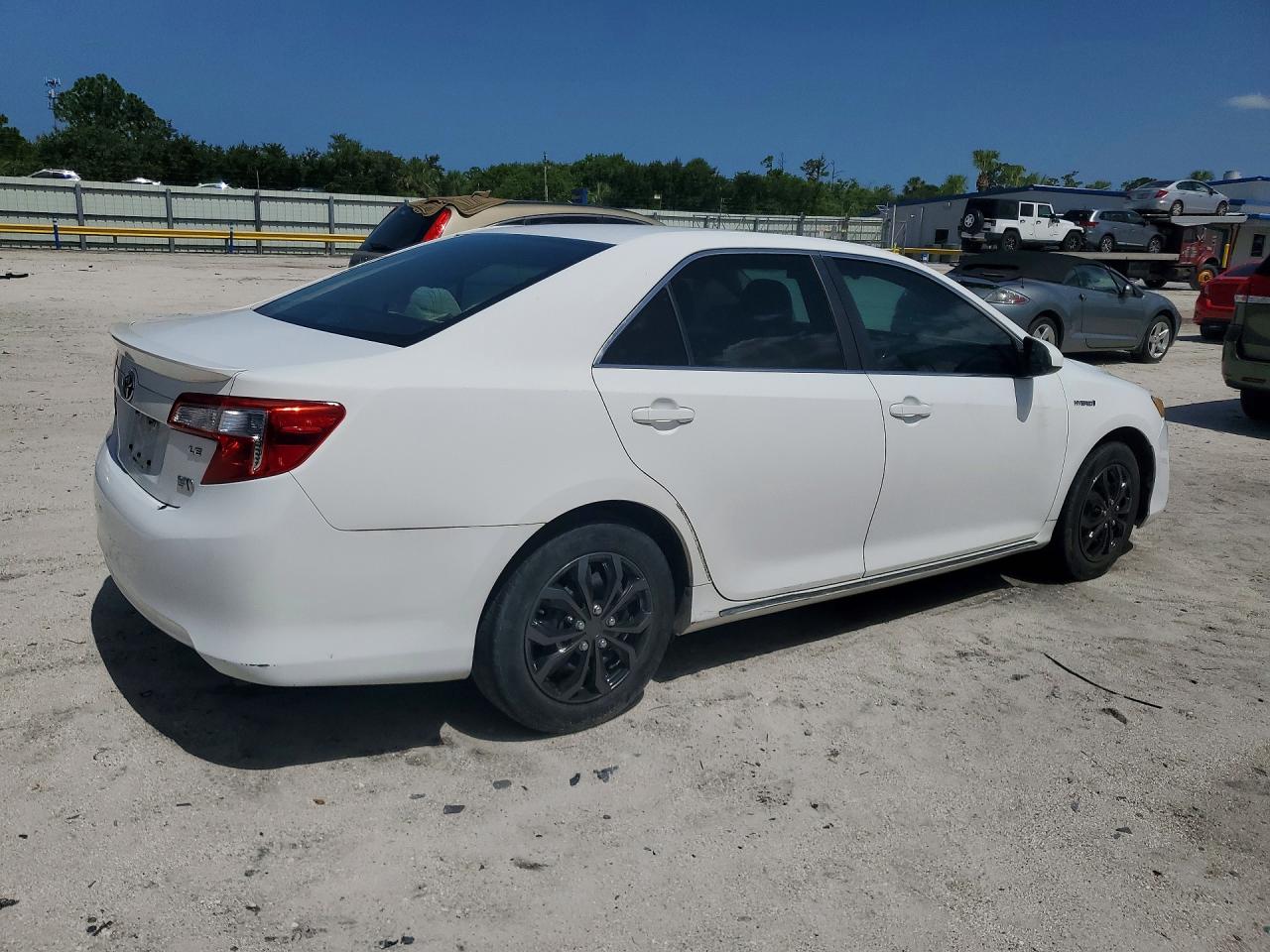2013 Toyota Camry Hybrid Le White vin: 4T1BD1FK0DU091020