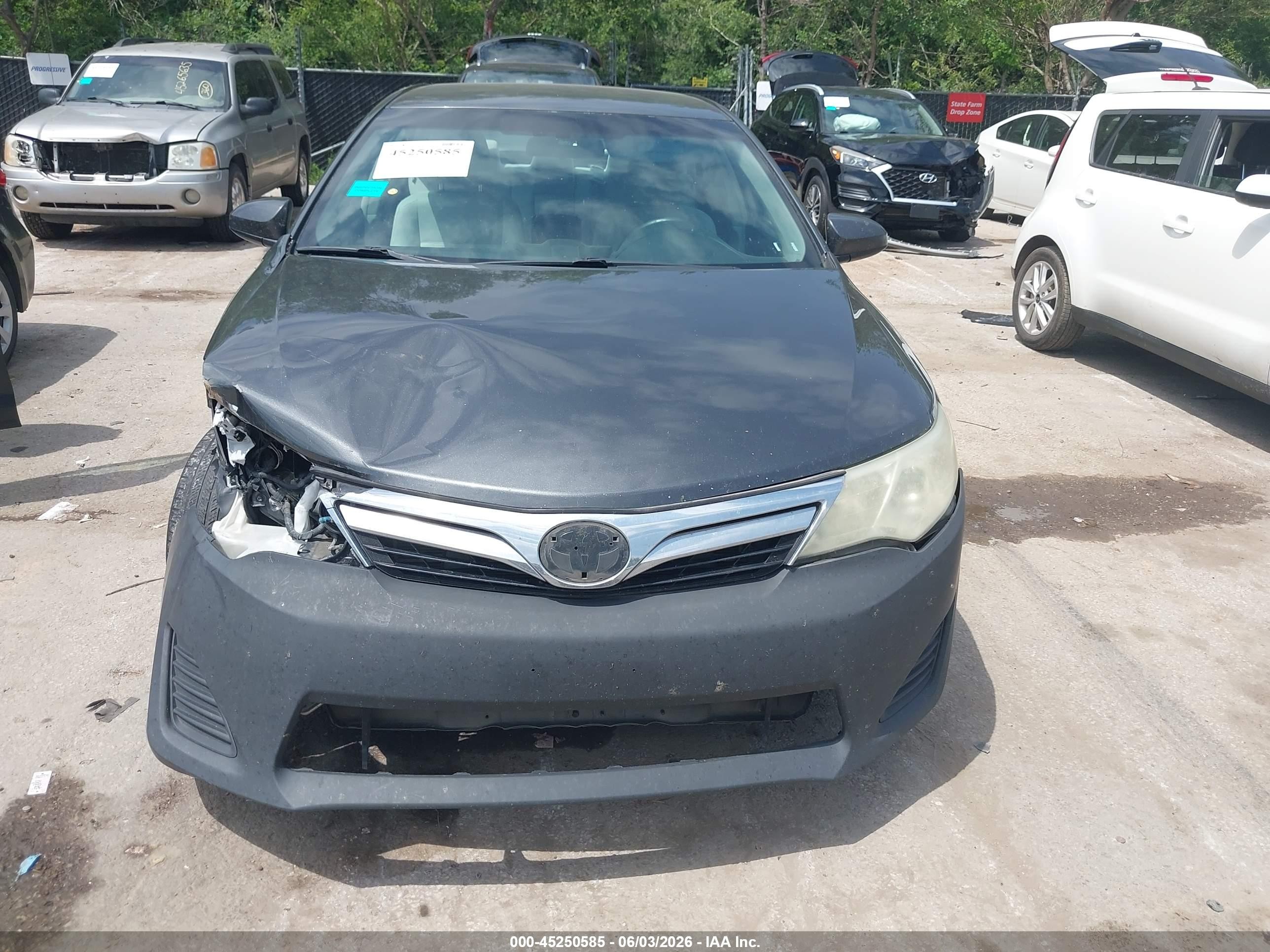2013 Toyota Camry Hybrid Le Gray vin: 4T1BD1FK0DU091230