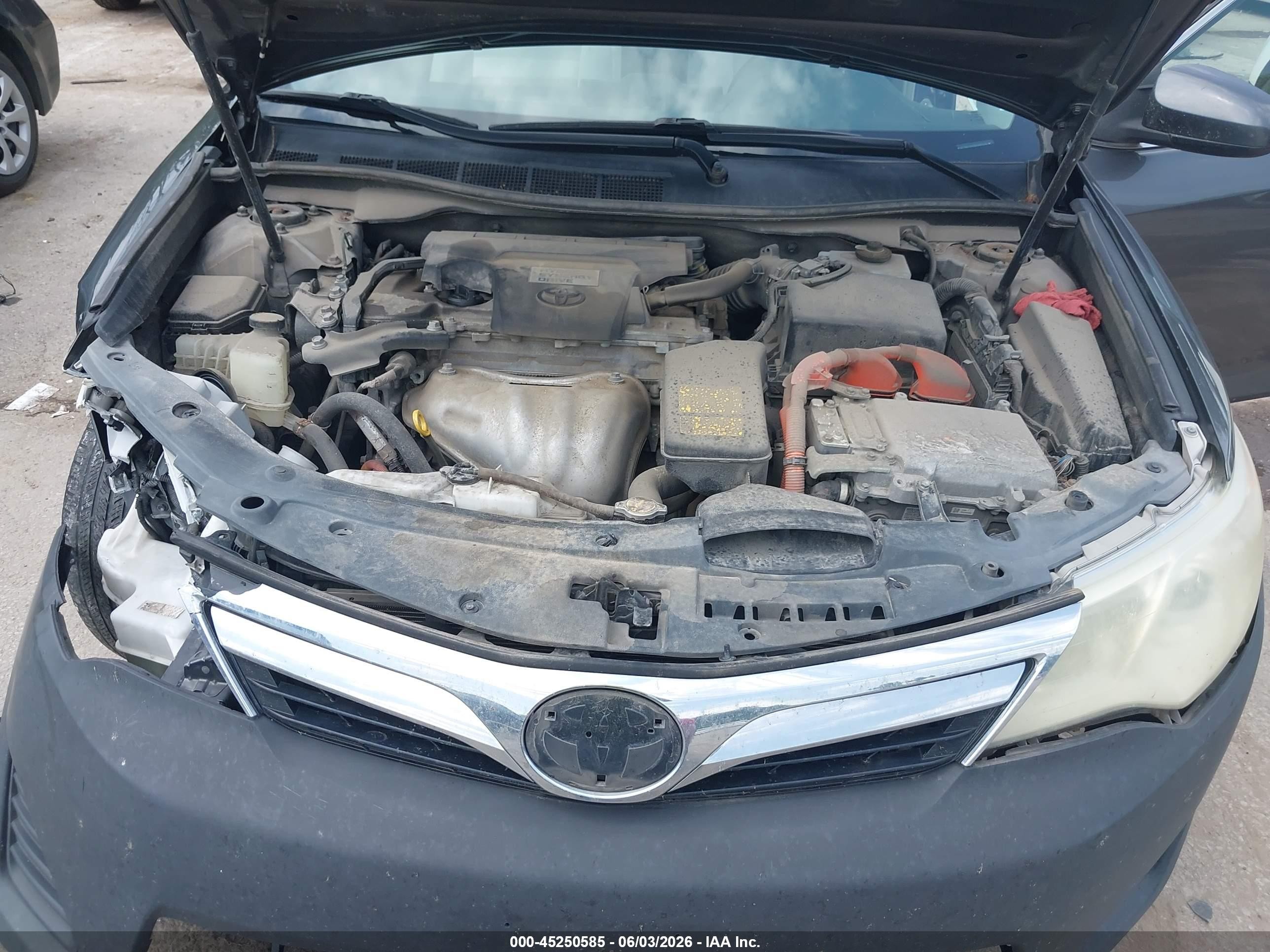2013 Toyota Camry Hybrid Le Gray vin: 4T1BD1FK0DU091230