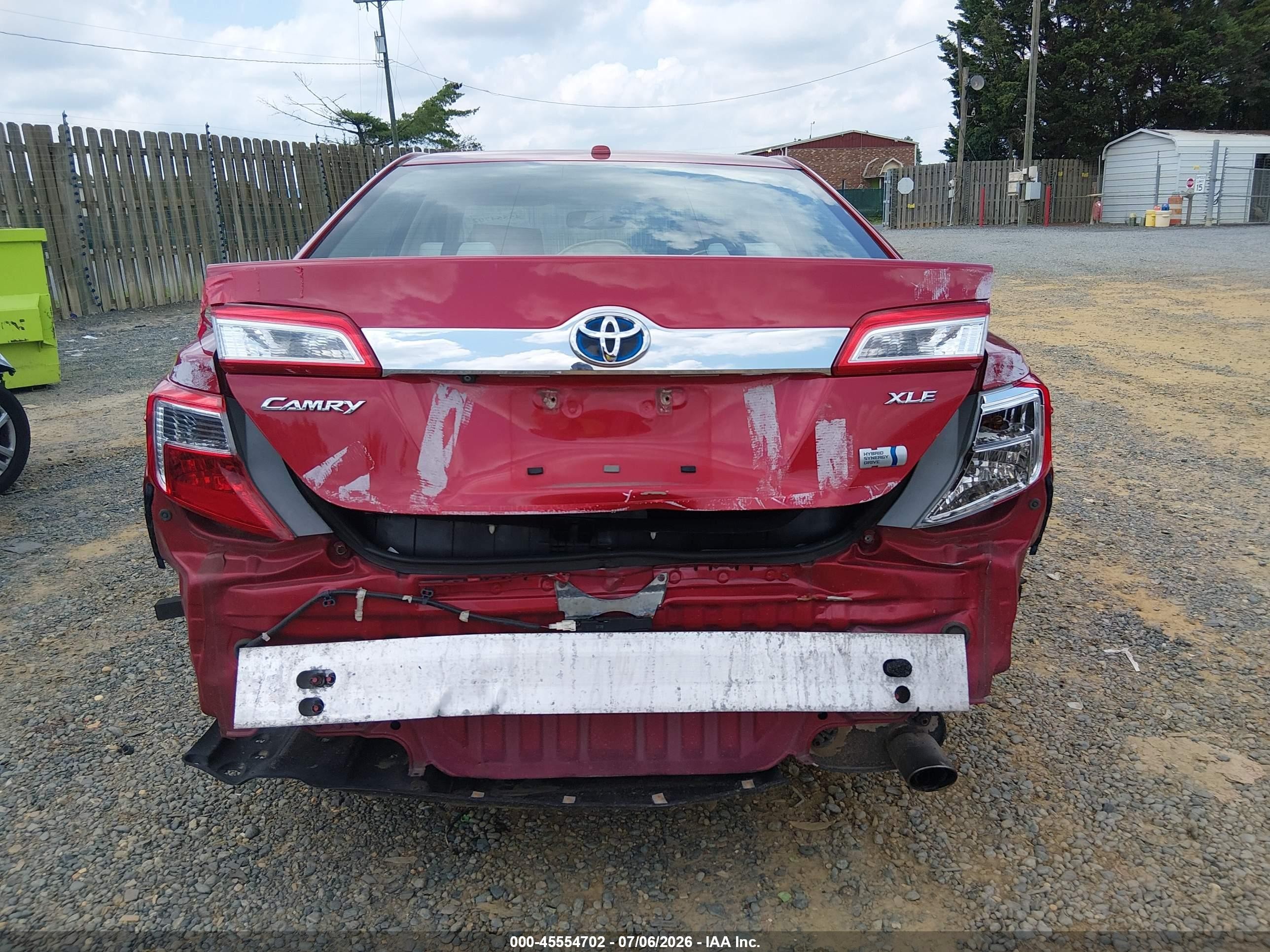 2014 Toyota Camry Hybrid Xle Red vin: 4T1BD1FK0EU097918