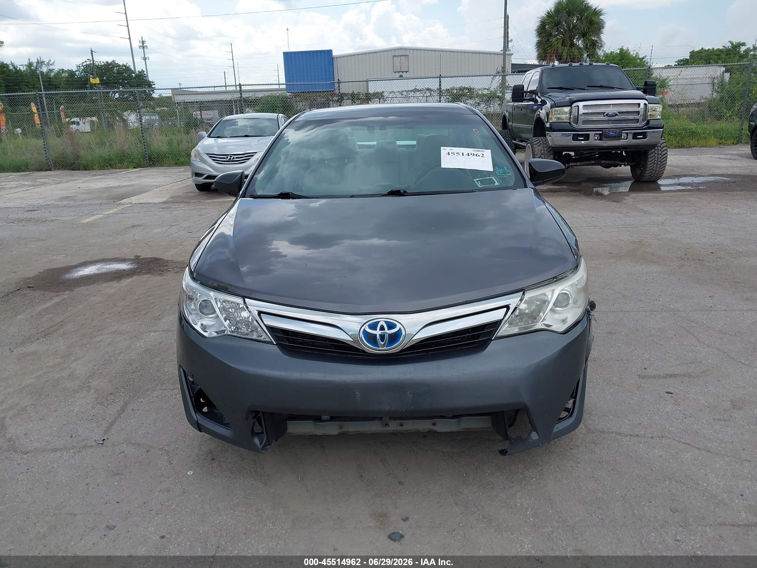 2014 Toyota Camry Hybrid Le Gray vin: 4T1BD1FK0EU104852