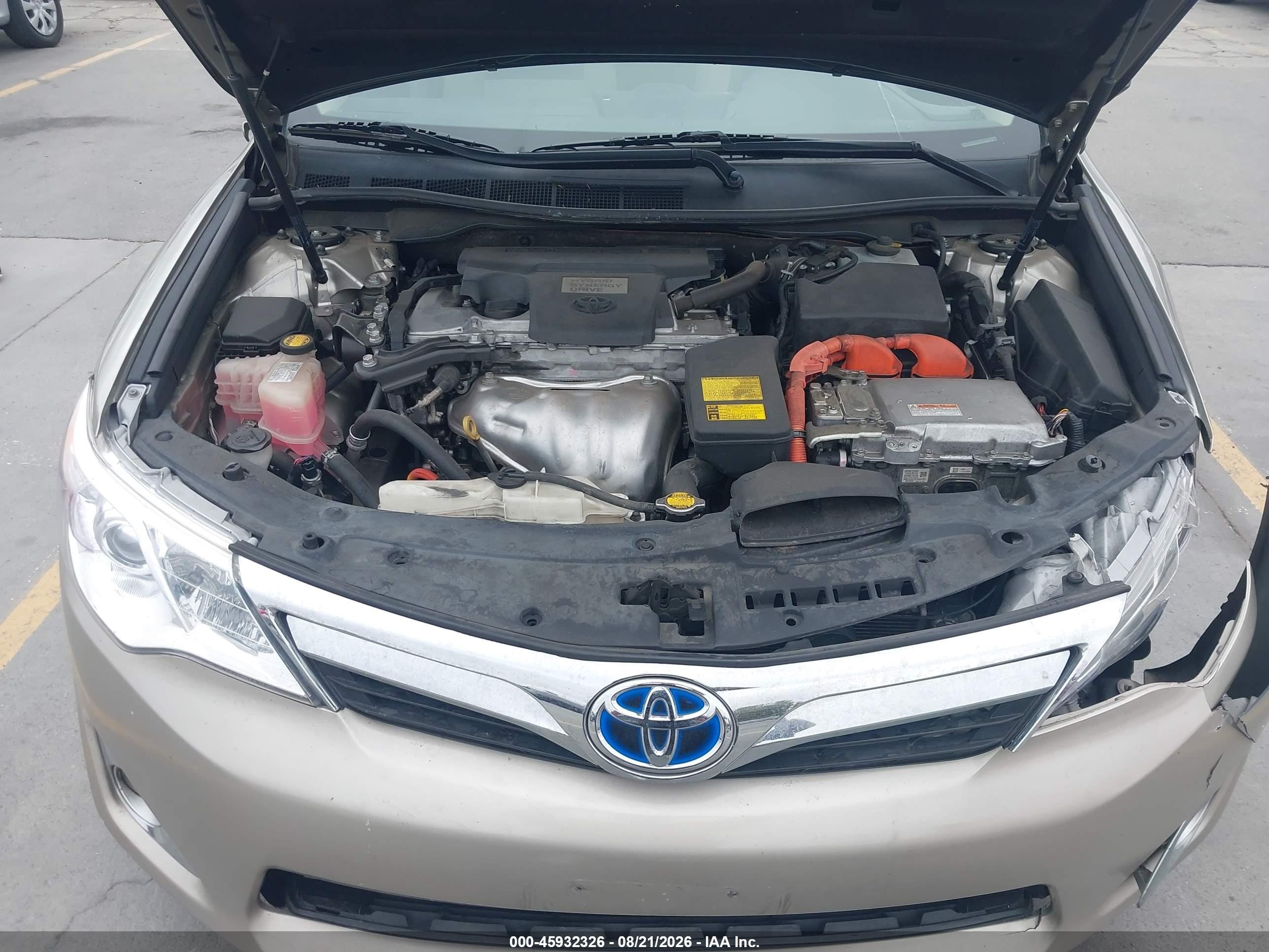 2014 Toyota Camry Hybrid Le Beige vin: 4T1BD1FK0EU115124