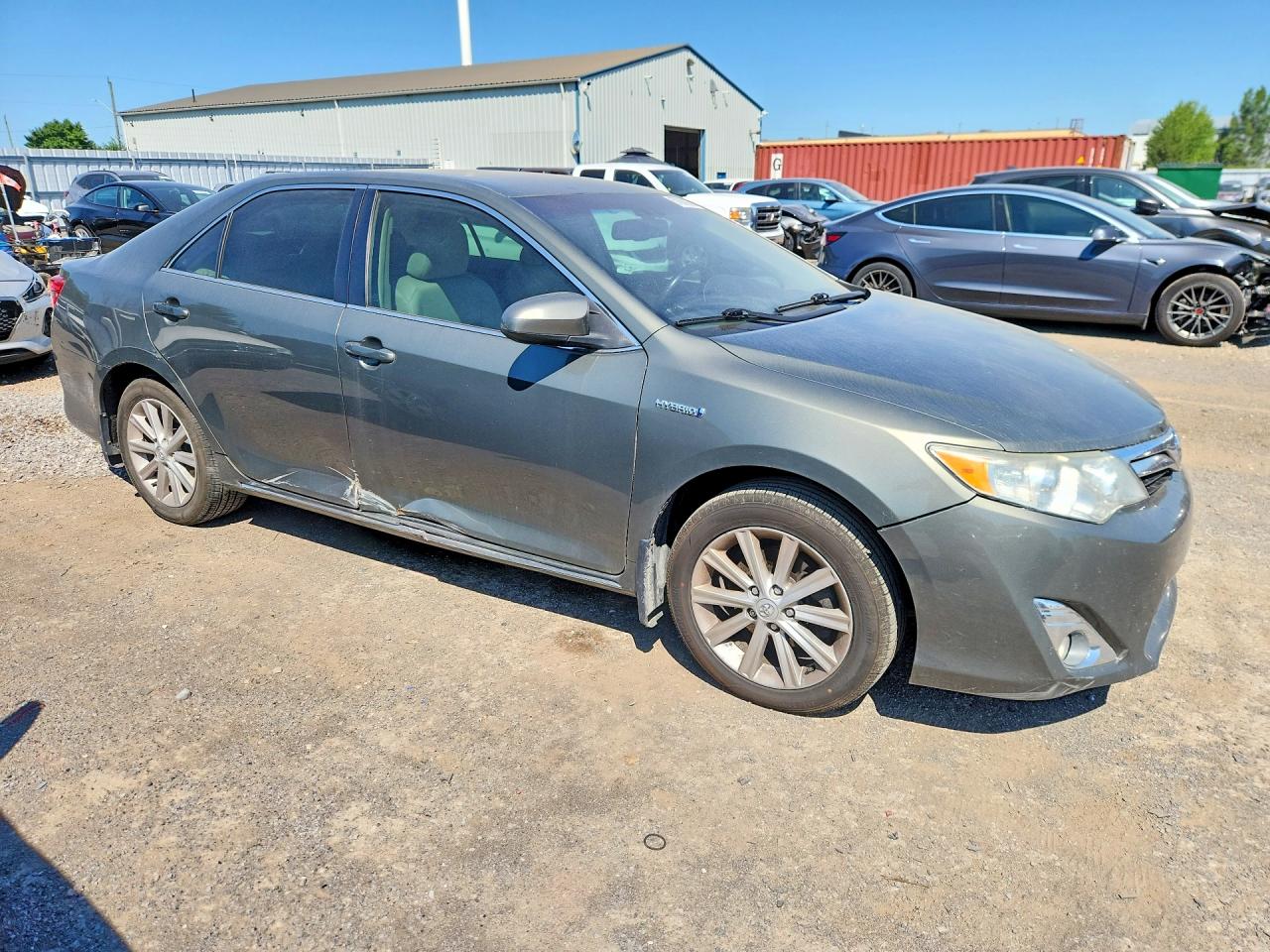 2014 Toyota Camry Hybrid Gray vin: 4T1BD1FK0EU116760