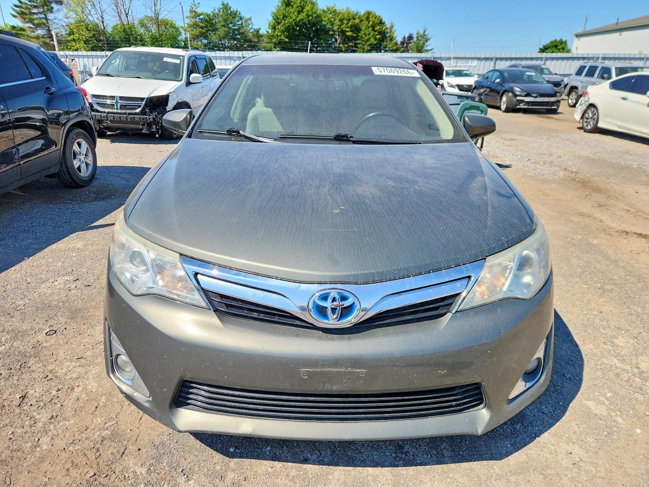2014 Toyota Camry Hybrid Gray vin: 4T1BD1FK0EU116760