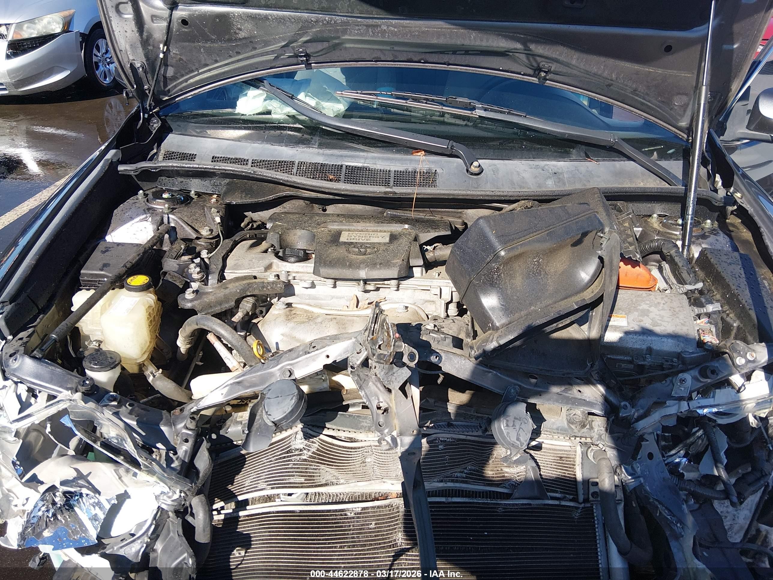 2014 Toyota Camry Hybrid Le Серый vin: 4T1BD1FK0EU122333