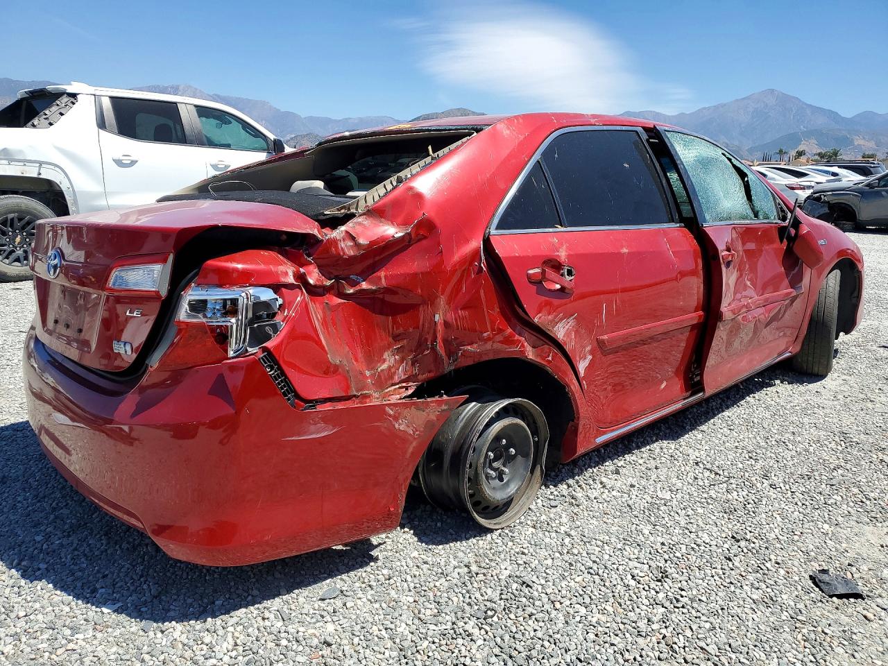 2014 Toyota Camry Hybrid Le Red vin: 4T1BD1FK0EU123451