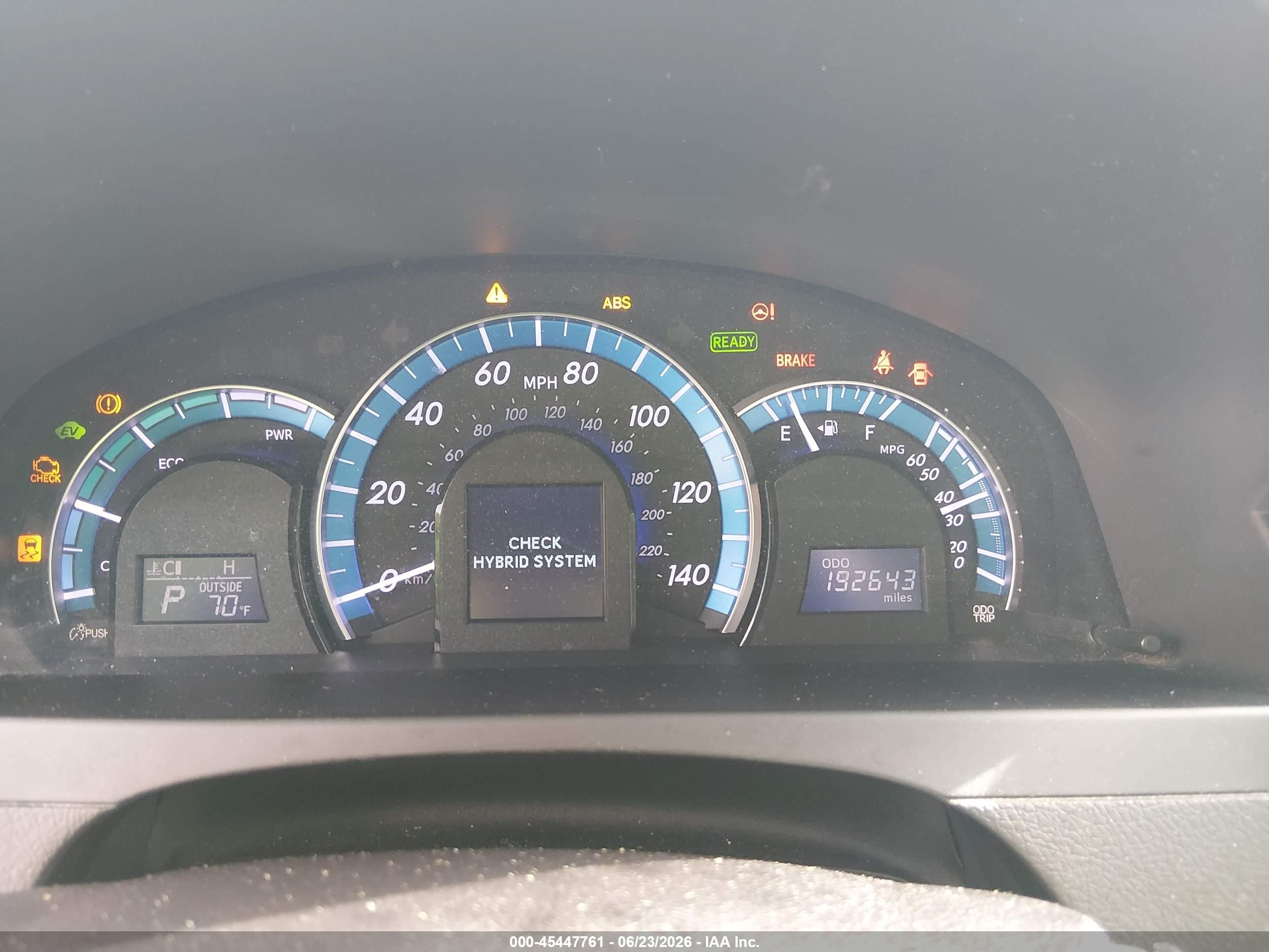 2014 Toyota Camry Hybrid Le Red vin: 4T1BD1FK0EU127130