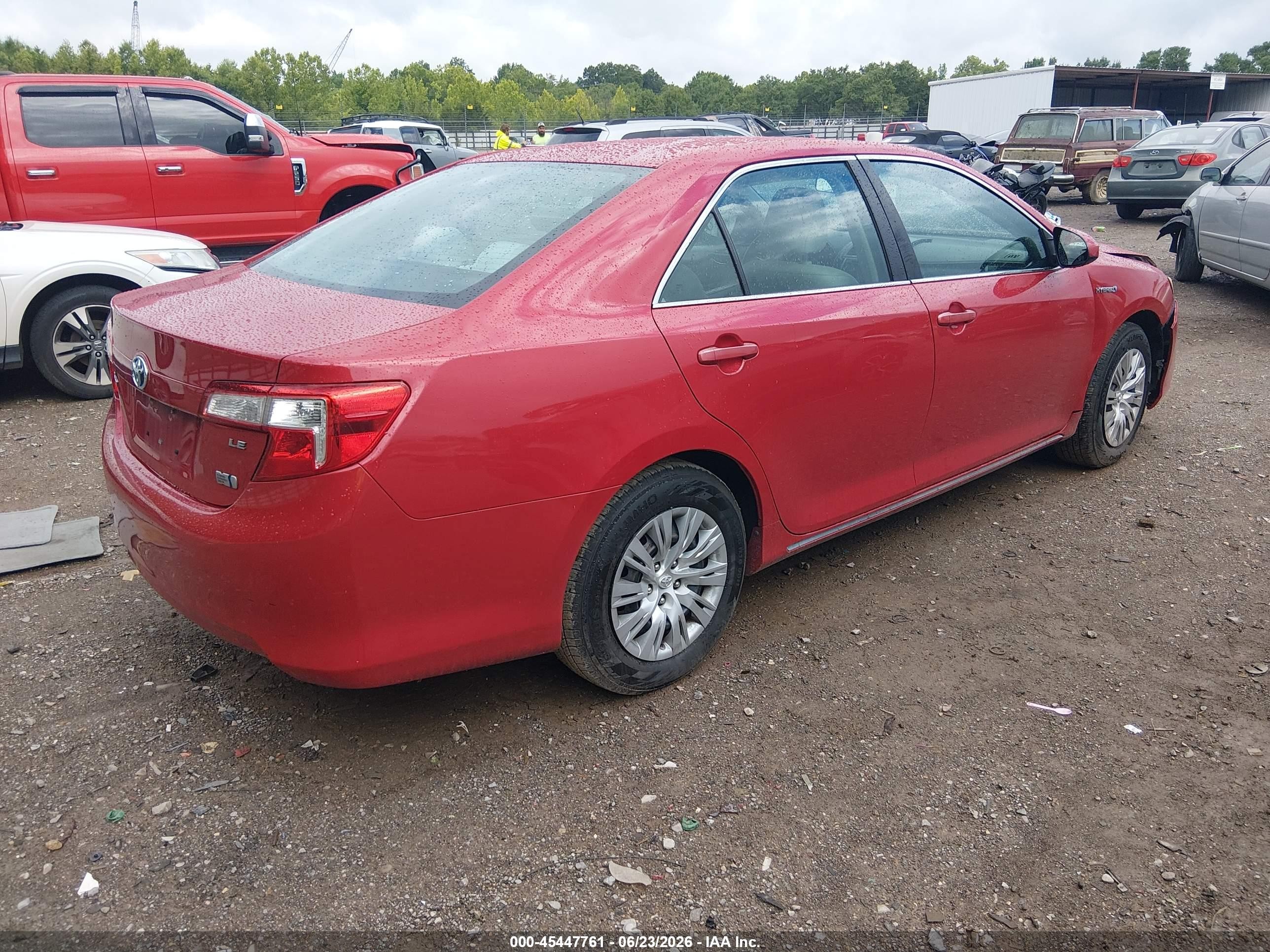 2014 Toyota Camry Hybrid Le Red vin: 4T1BD1FK0EU127130