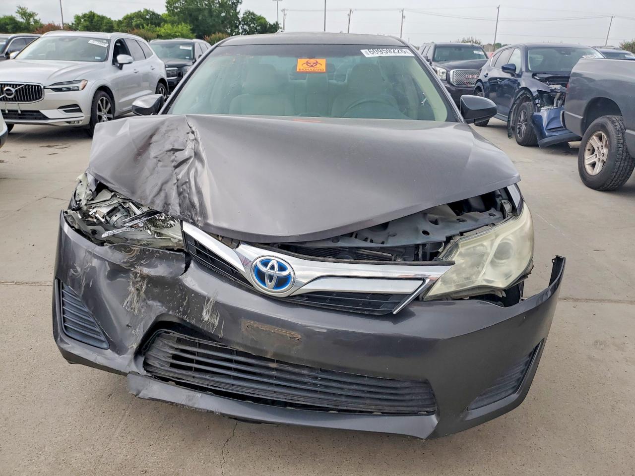2014 Toyota Camry Hybrid Le Gray vin: 4T1BD1FK0EU134370