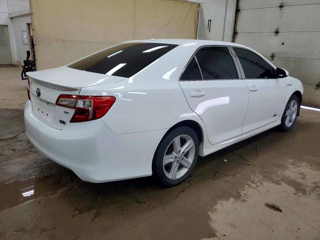 2014 Toyota Camry Hybrid Se White vin: 4T1BD1FK0EU137964