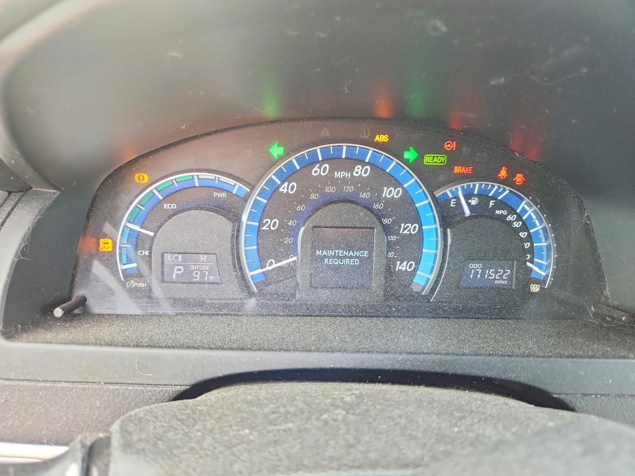2014 Toyota Camry Hybrid Le Серый vin: 4T1BD1FK0EU140220