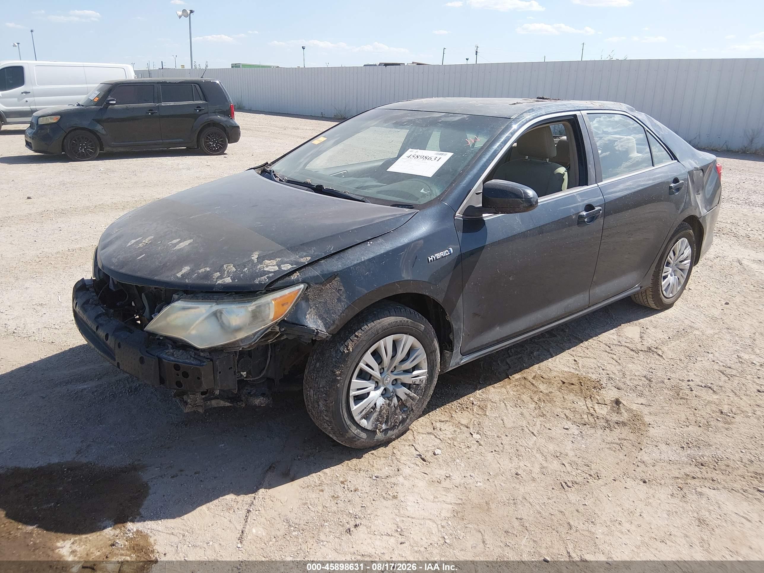 2014 Toyota Camry Hybrid Le Blue vin: 4T1BD1FK0EU141352