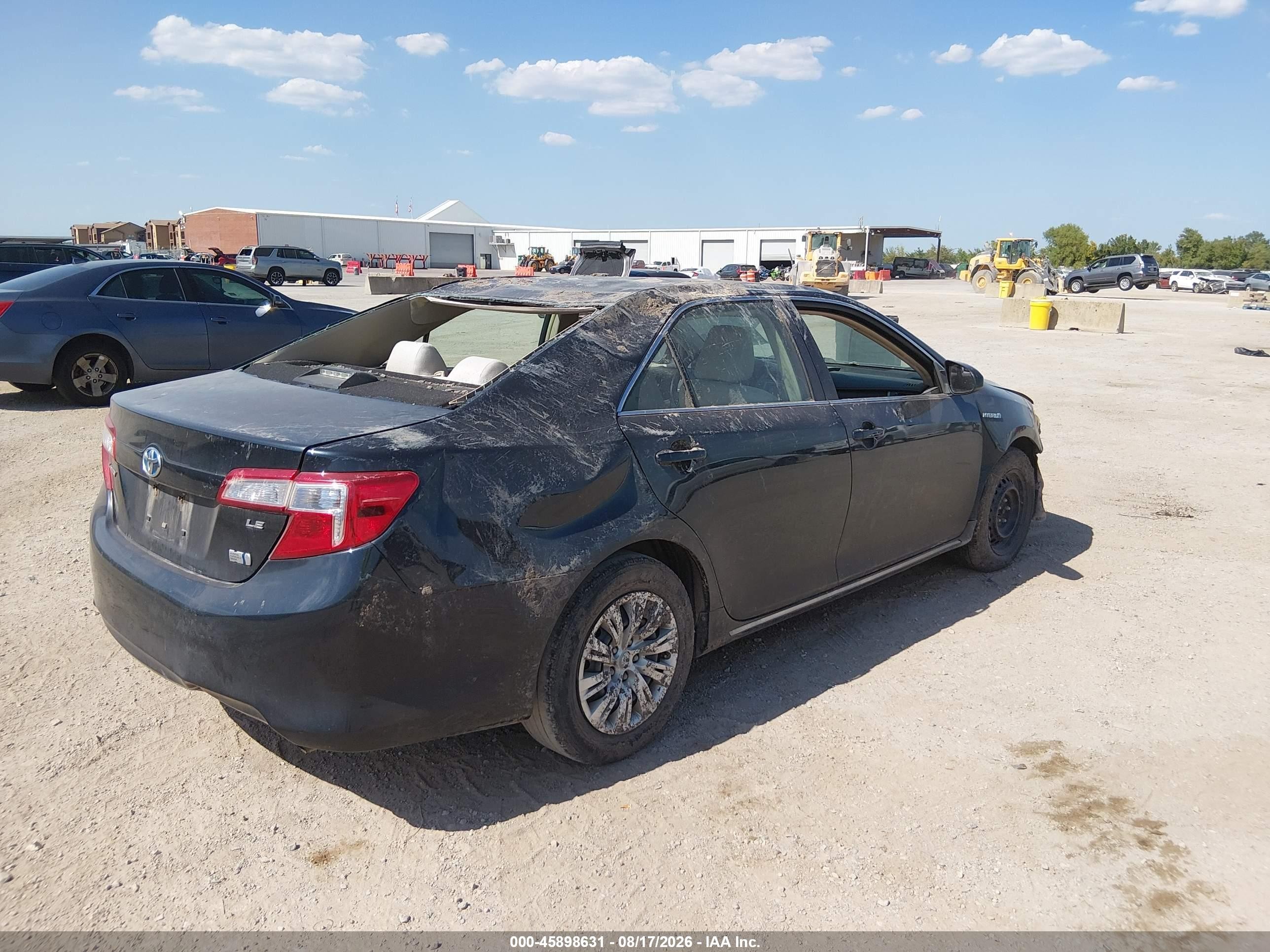 2014 Toyota Camry Hybrid Le Blue vin: 4T1BD1FK0EU141352