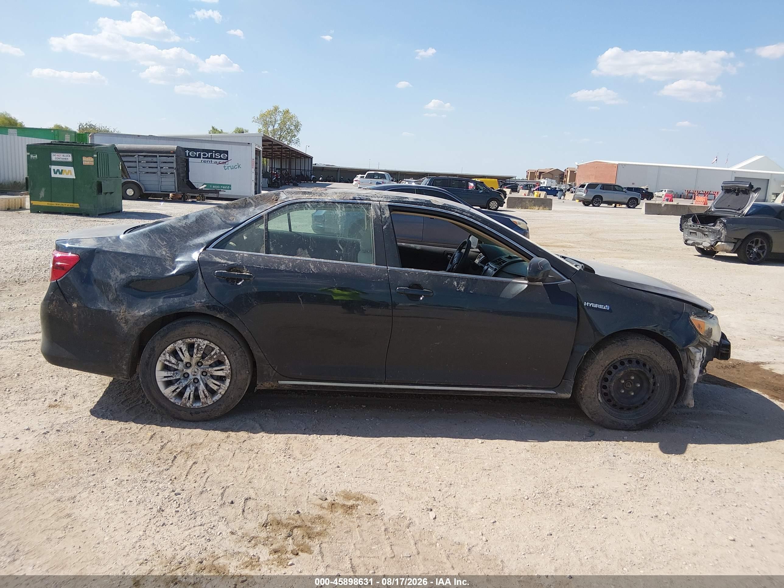 2014 Toyota Camry Hybrid Le Blue vin: 4T1BD1FK0EU141352
