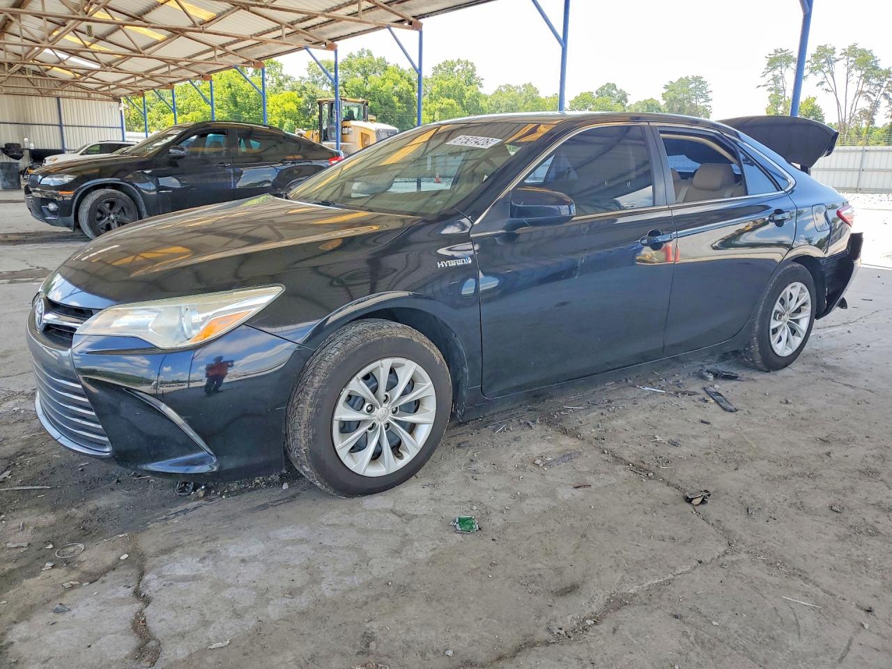 2015 Toyota Camry Hybrid Le Black vin: 4T1BD1FK0FU144401