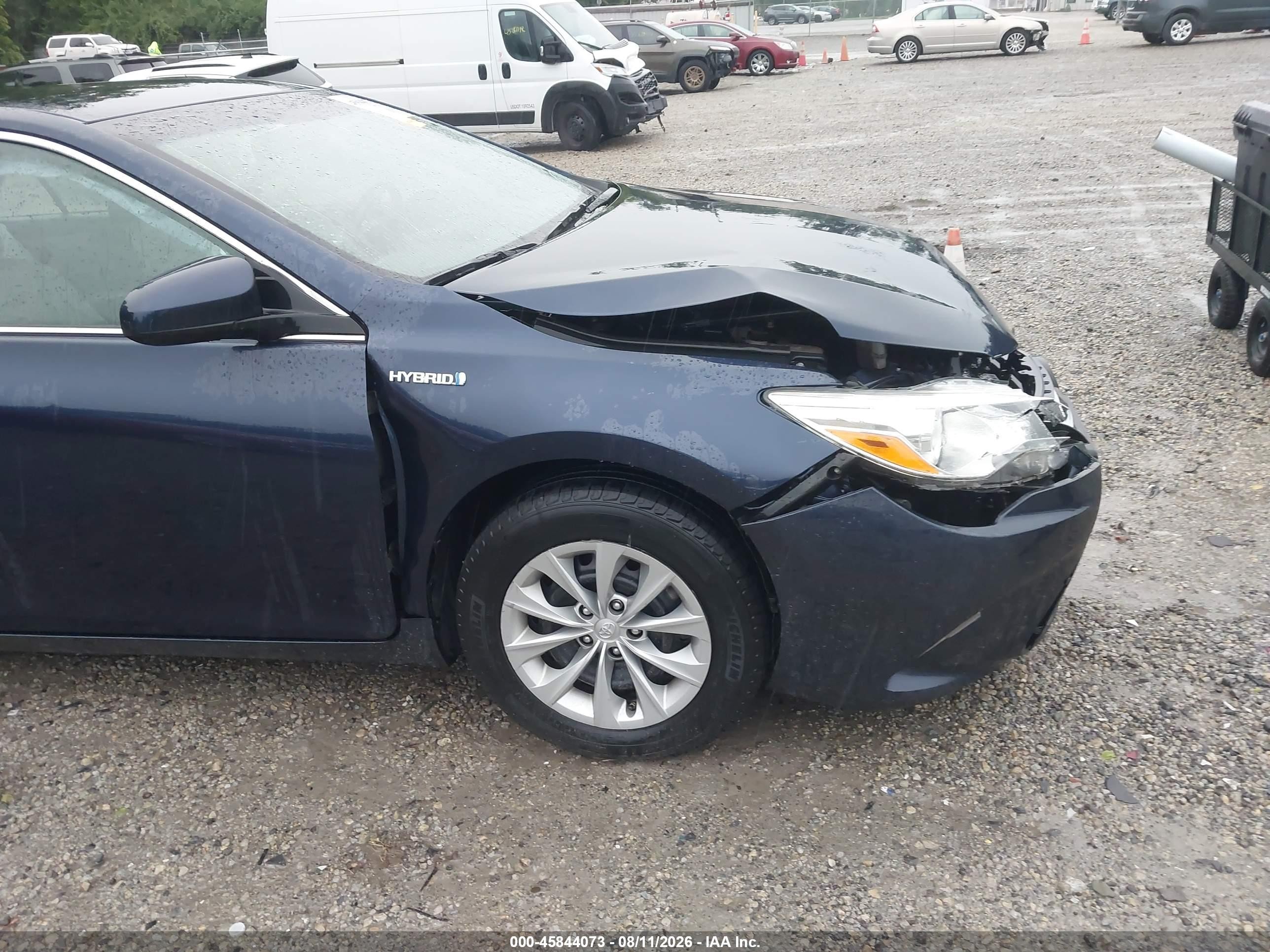 2015 Toyota Camry Hybrid Le Синий vin: 4T1BD1FK0FU148349