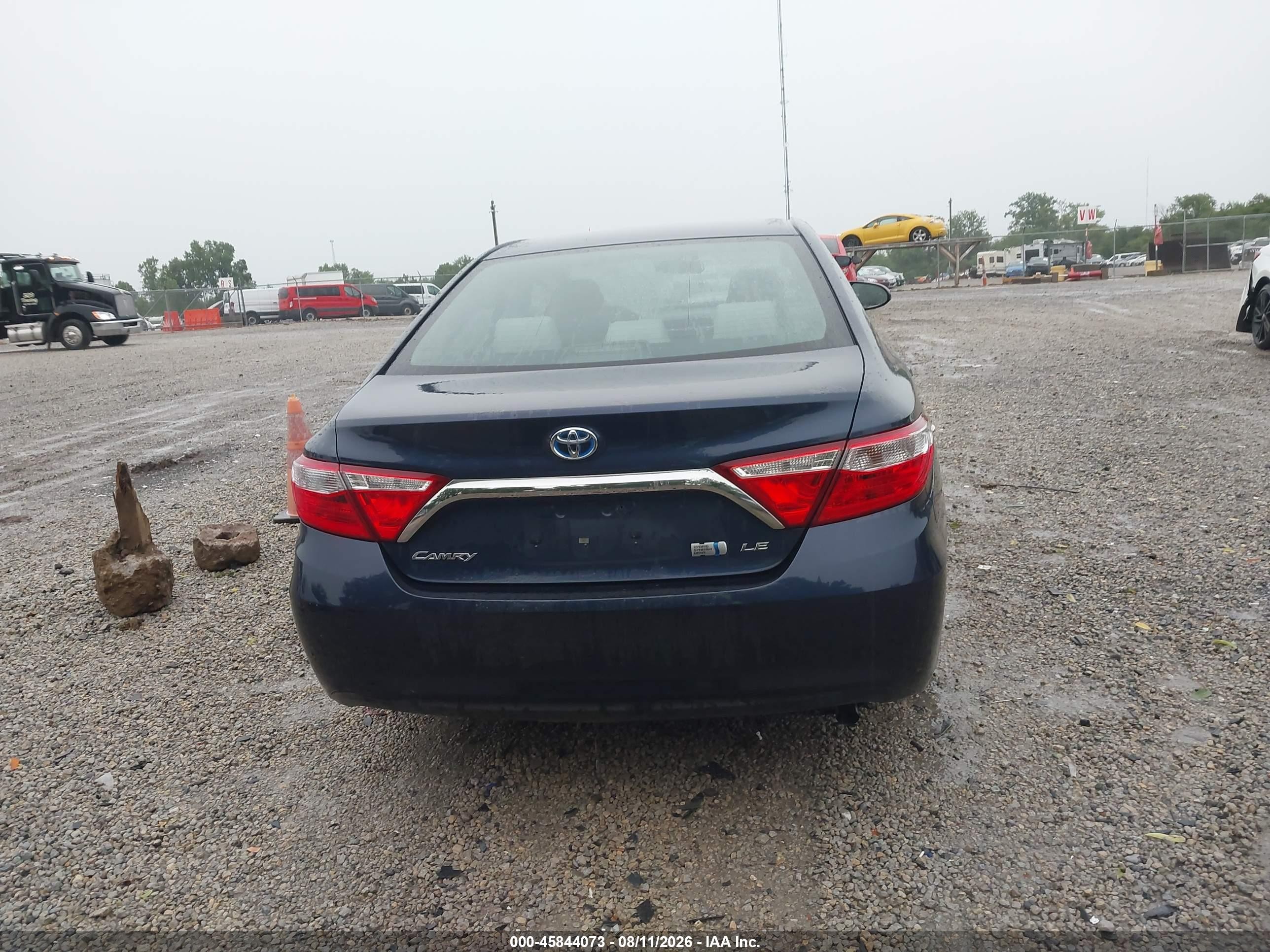 2015 Toyota Camry Hybrid Le Синий vin: 4T1BD1FK0FU148349