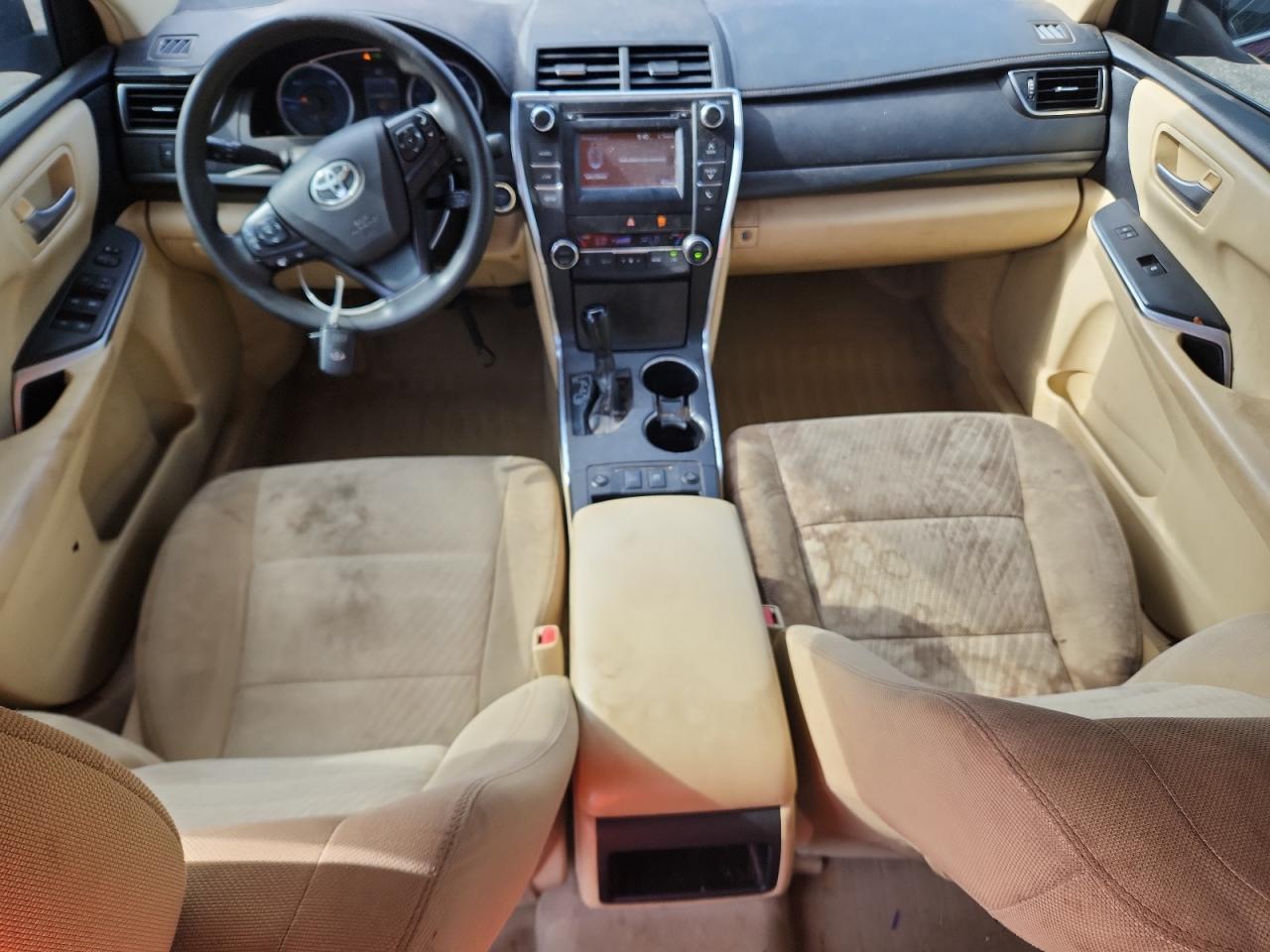 2015 Toyota Camry Hybrid Le Red vin: 4T1BD1FK0FU148741 Damage: Right Front Seat, Stained, Permanent