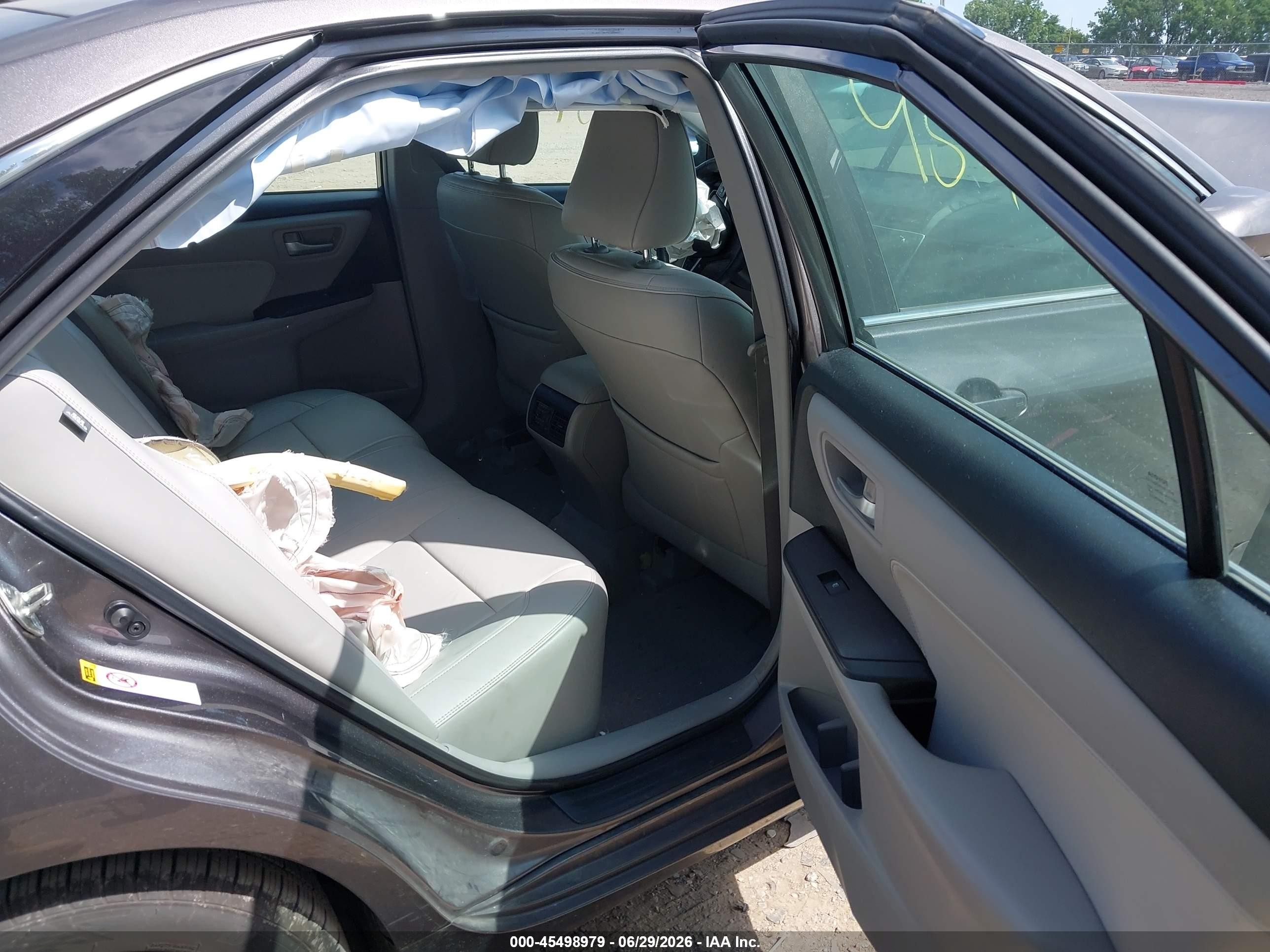 2015 Toyota Camry Hybrid Xle Gray vin: 4T1BD1FK0FU162252
