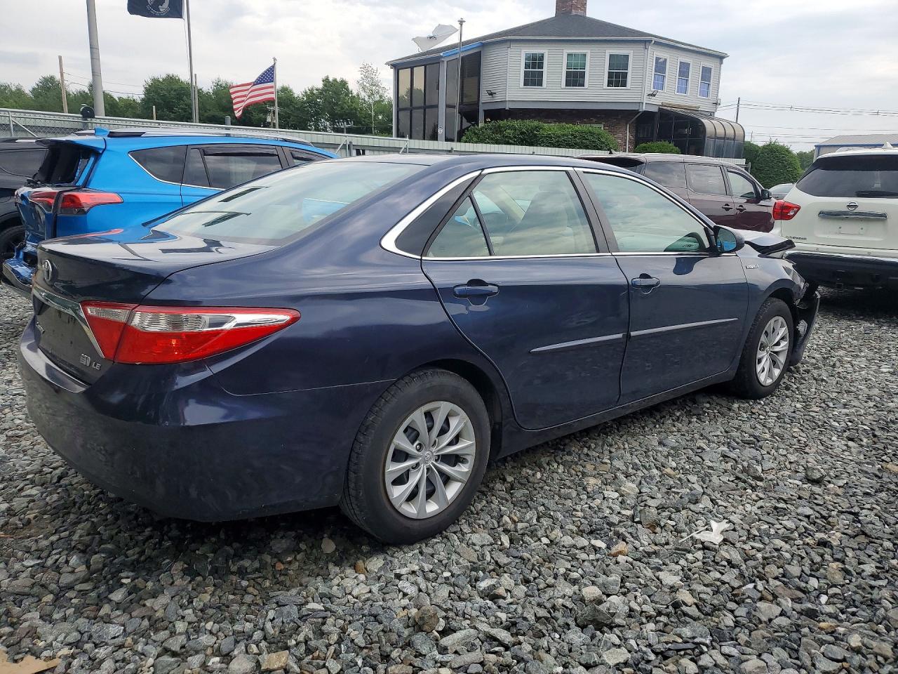 2015 Toyota Camry Hybrid Le Blue vin: 4T1BD1FK0FU162560