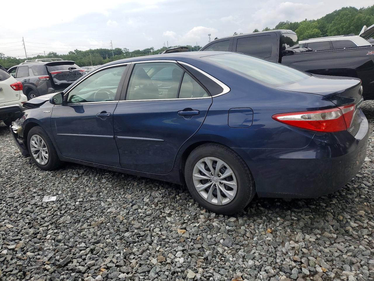 2015 Toyota Camry Hybrid Le Blue vin: 4T1BD1FK0FU162560