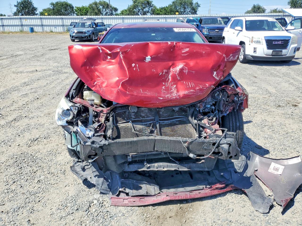 2015 Toyota Camry Hybrid Xle Red vin: 4T1BD1FK0FU166110