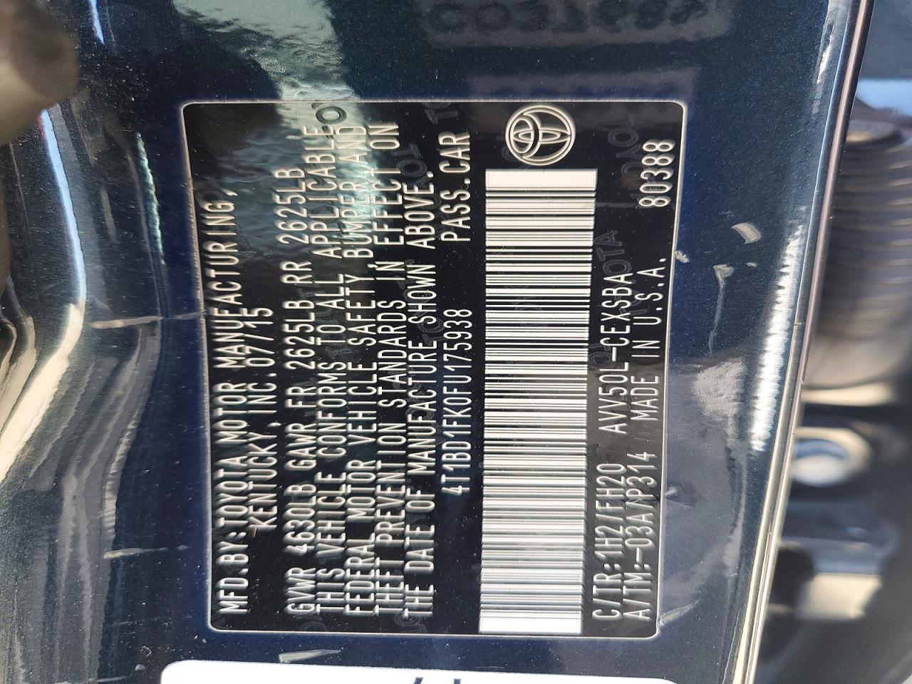 2015 Toyota Camry Hybrid Se Charcoal vin: 4T1BD1FK0FU175938