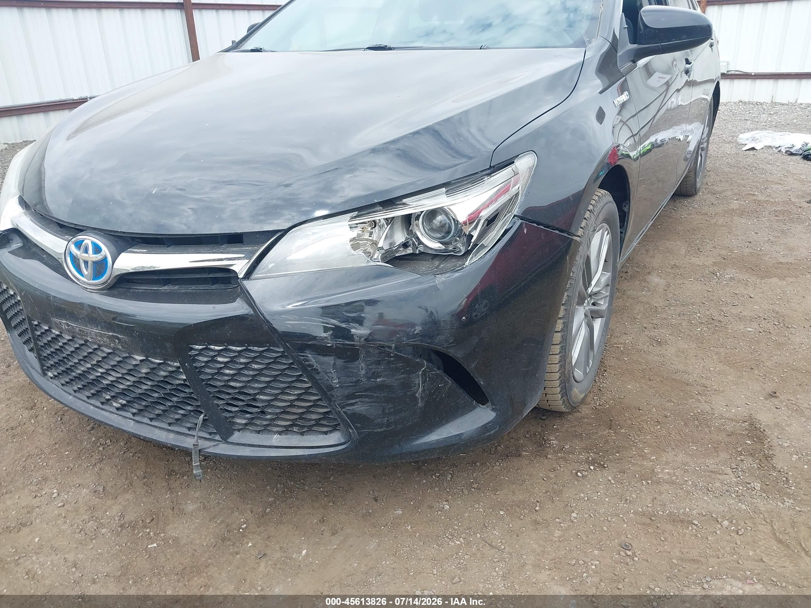 2015 Toyota Camry Hybrid Se Black vin: 4T1BD1FK0FU175972