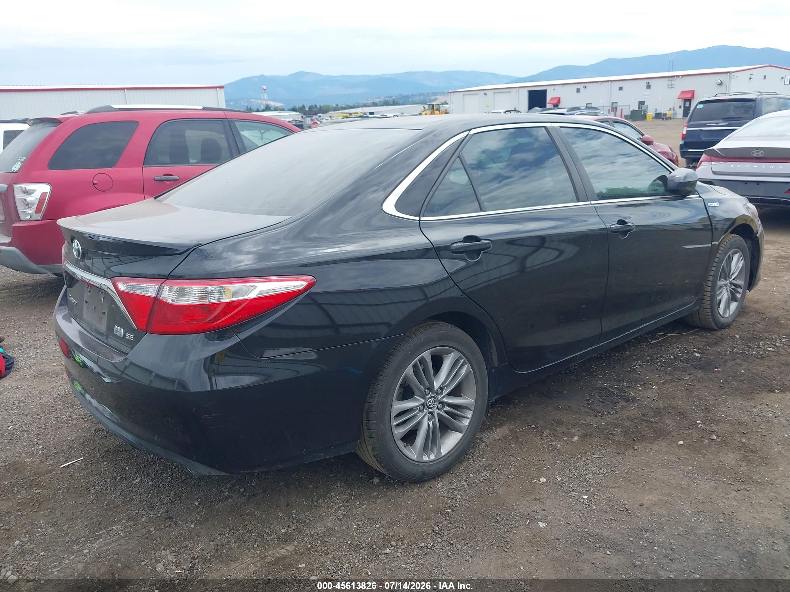 2015 Toyota Camry Hybrid Se Black vin: 4T1BD1FK0FU175972