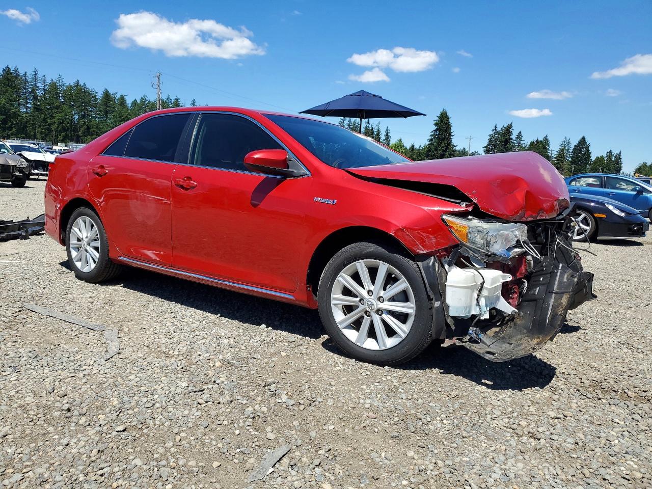 2012 Toyota Camry Hybrid Xle Красный vin: 4T1BD1FK1CU013134