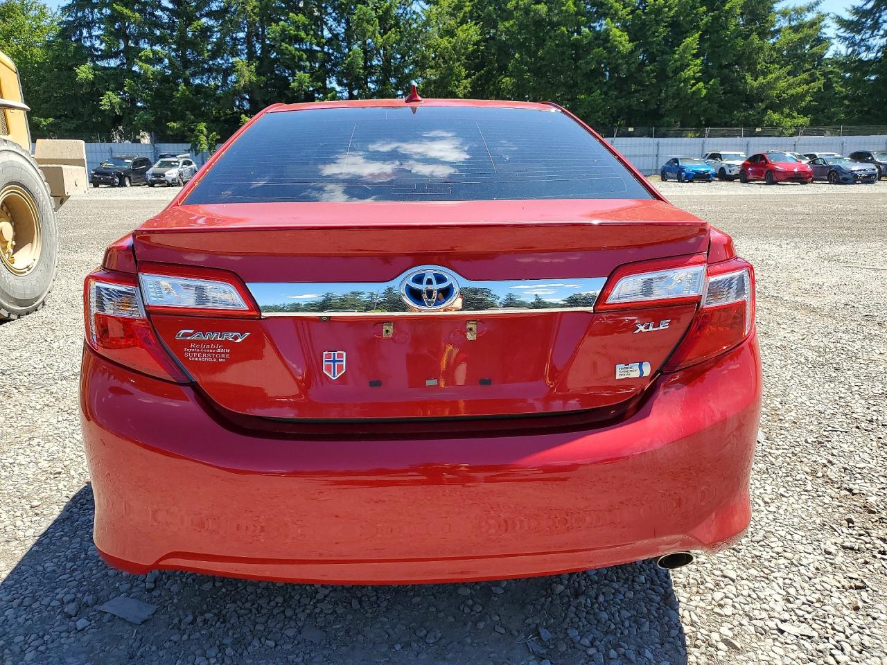 2012 Toyota Camry Hybrid Xle Красный vin: 4T1BD1FK1CU013134