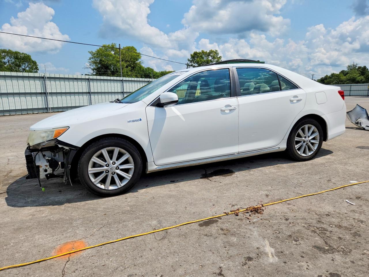 2012 Toyota Camry Hybrid Xle White vin: 4T1BD1FK1CU026188