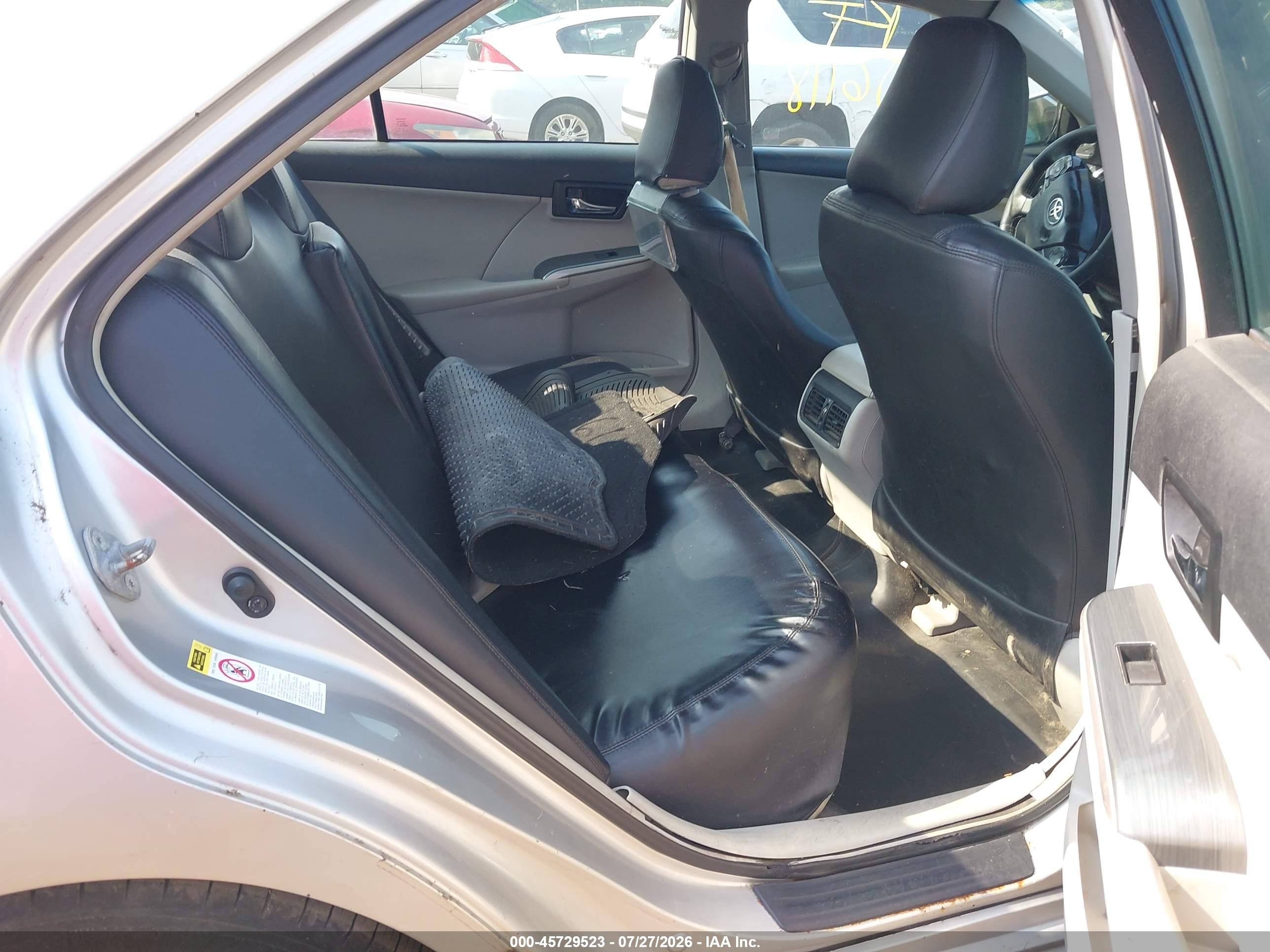 2012 Toyota Camry Hybrid Xle Серый vin: 4T1BD1FK1CU027390