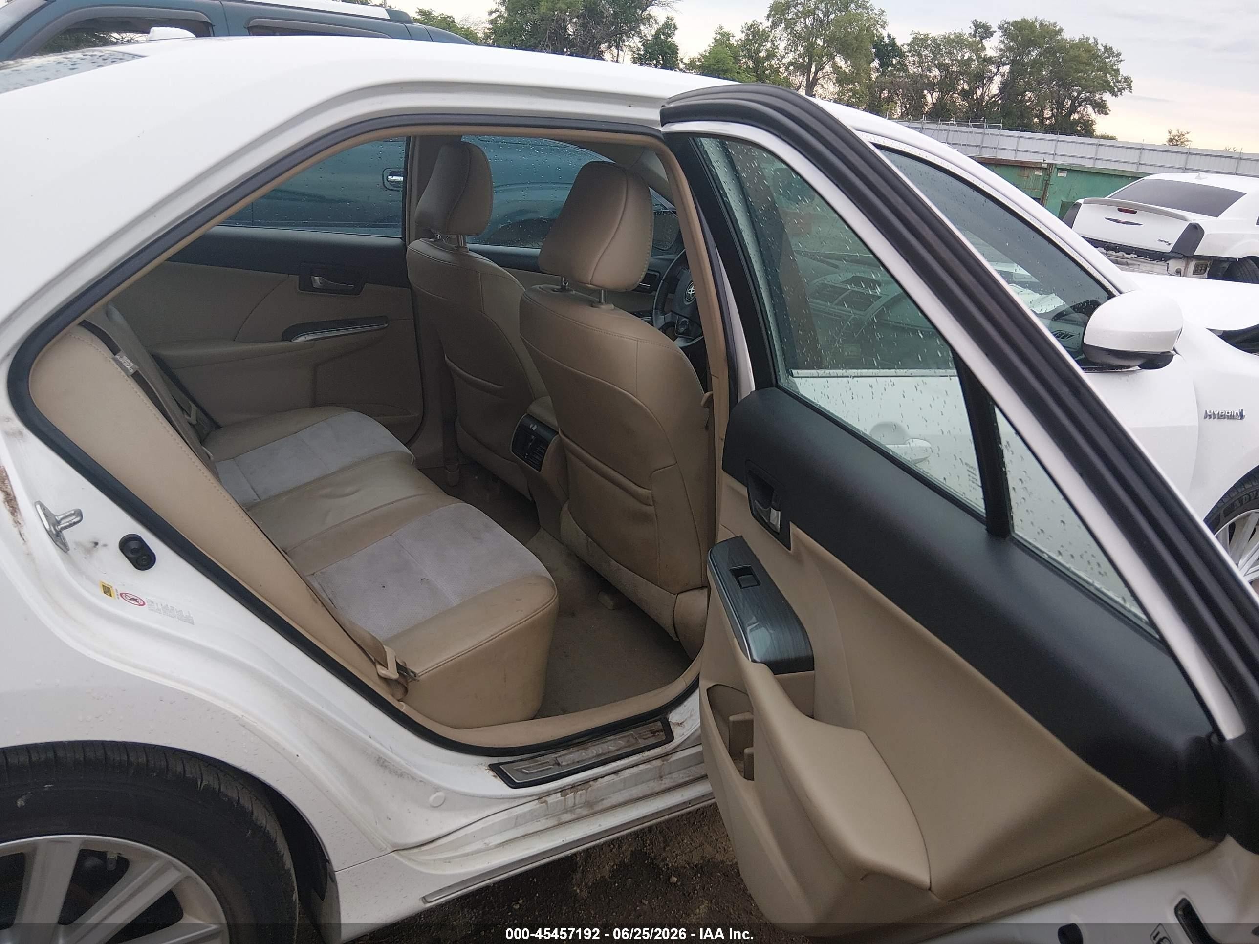 2012 Toyota Camry Hybrid Xle White vin: 4T1BD1FK1CU034677