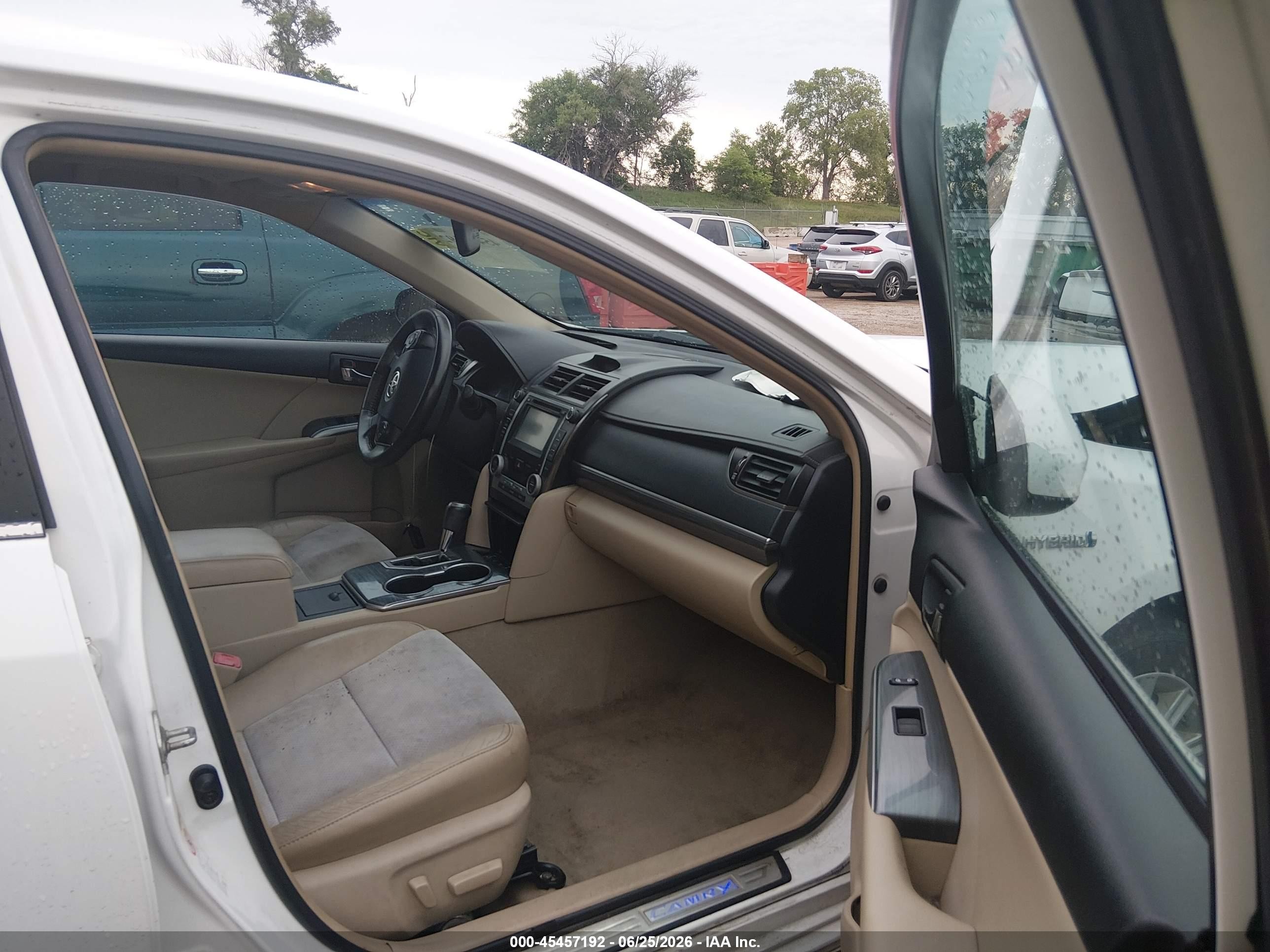 2012 Toyota Camry Hybrid Xle White vin: 4T1BD1FK1CU034677