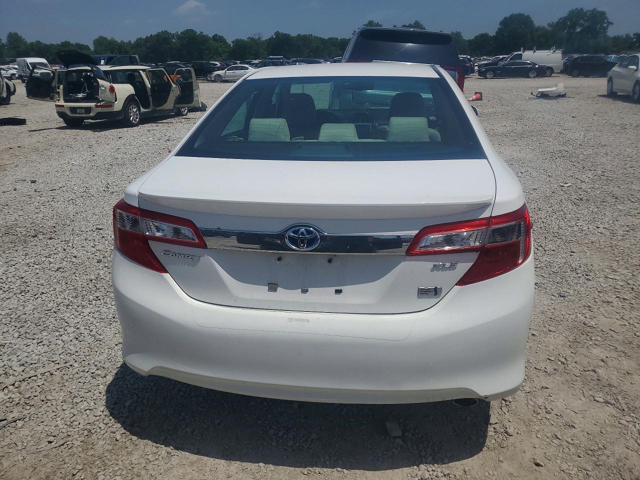 2012 Toyota Camry Hybrid Xle White vin: 4T1BD1FK1CU036154