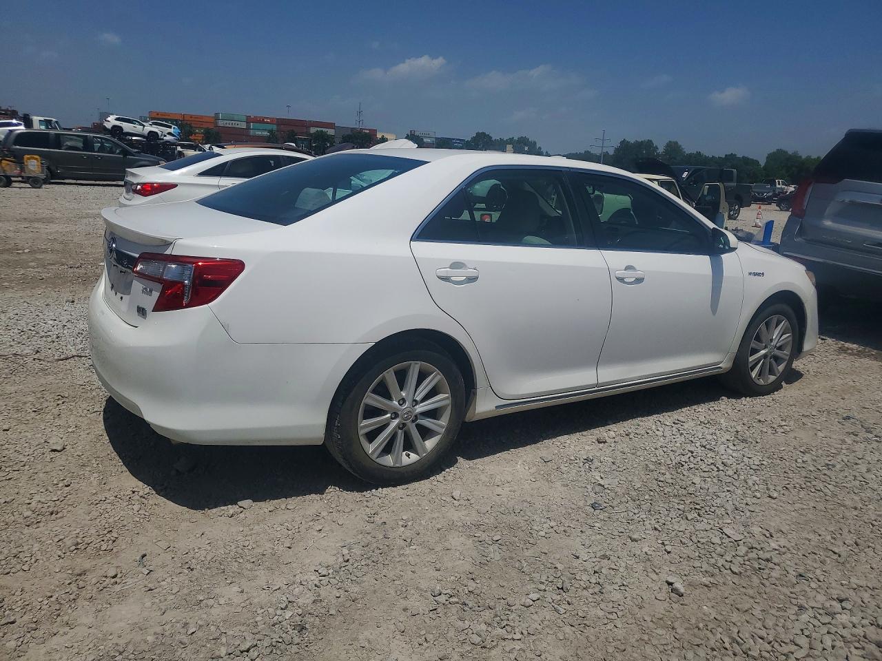 2012 Toyota Camry Hybrid Xle White vin: 4T1BD1FK1CU036154