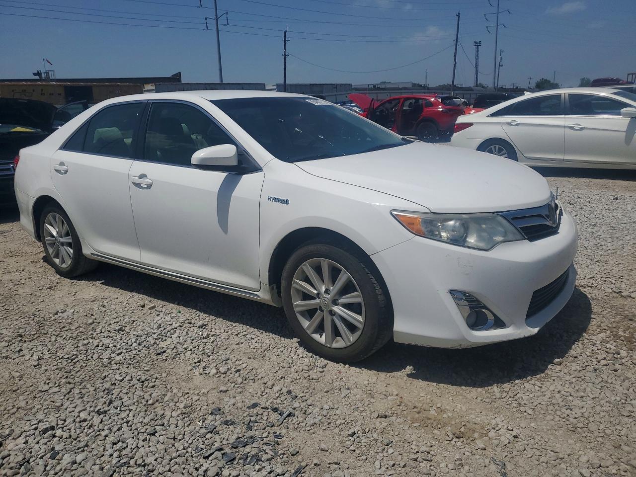 2012 Toyota Camry Hybrid Xle White vin: 4T1BD1FK1CU036154