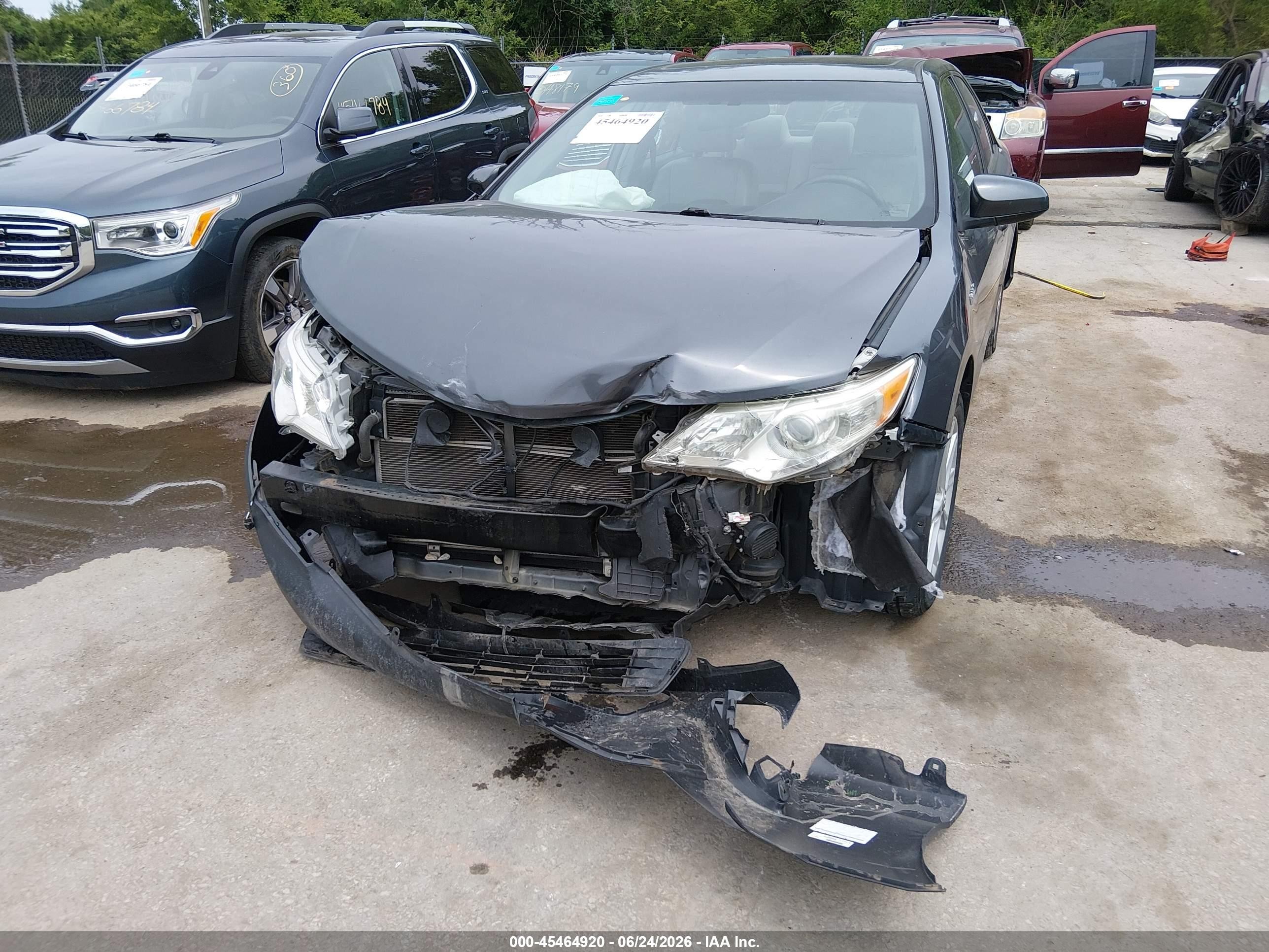 2012 Toyota Camry Hybrid Xle Серый vin: 4T1BD1FK1CU048272