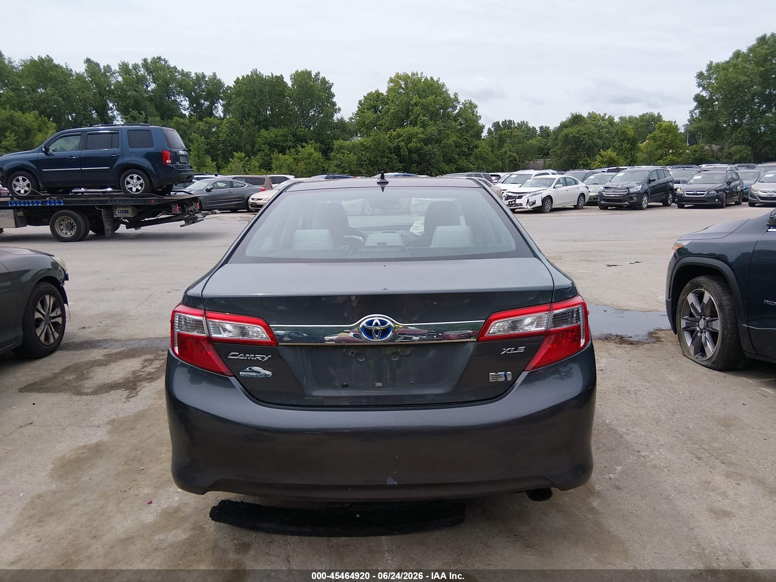 2012 Toyota Camry Hybrid Xle Серый vin: 4T1BD1FK1CU048272